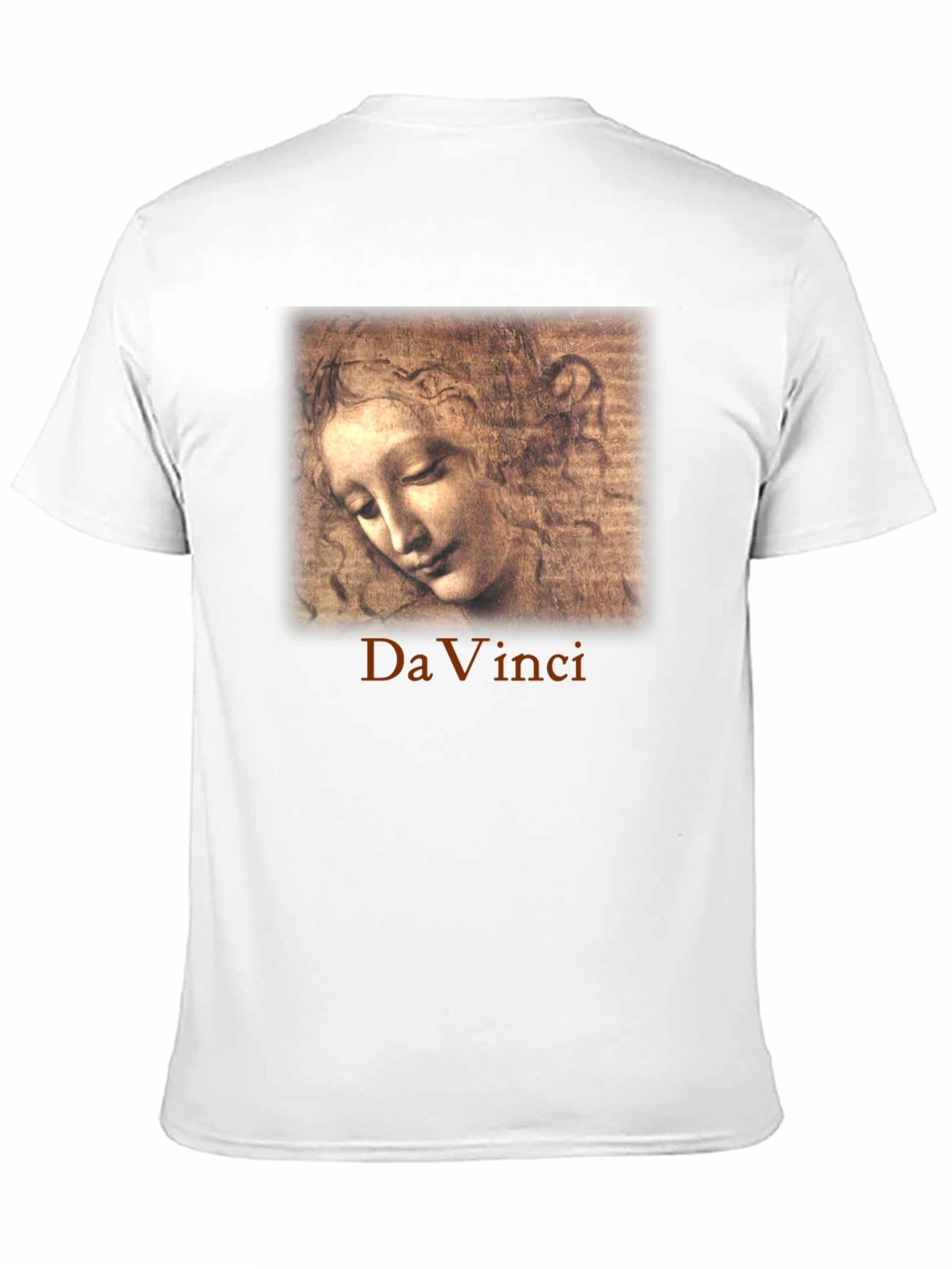 Da Vinci Sketch Portrait Graphic T-Shirt