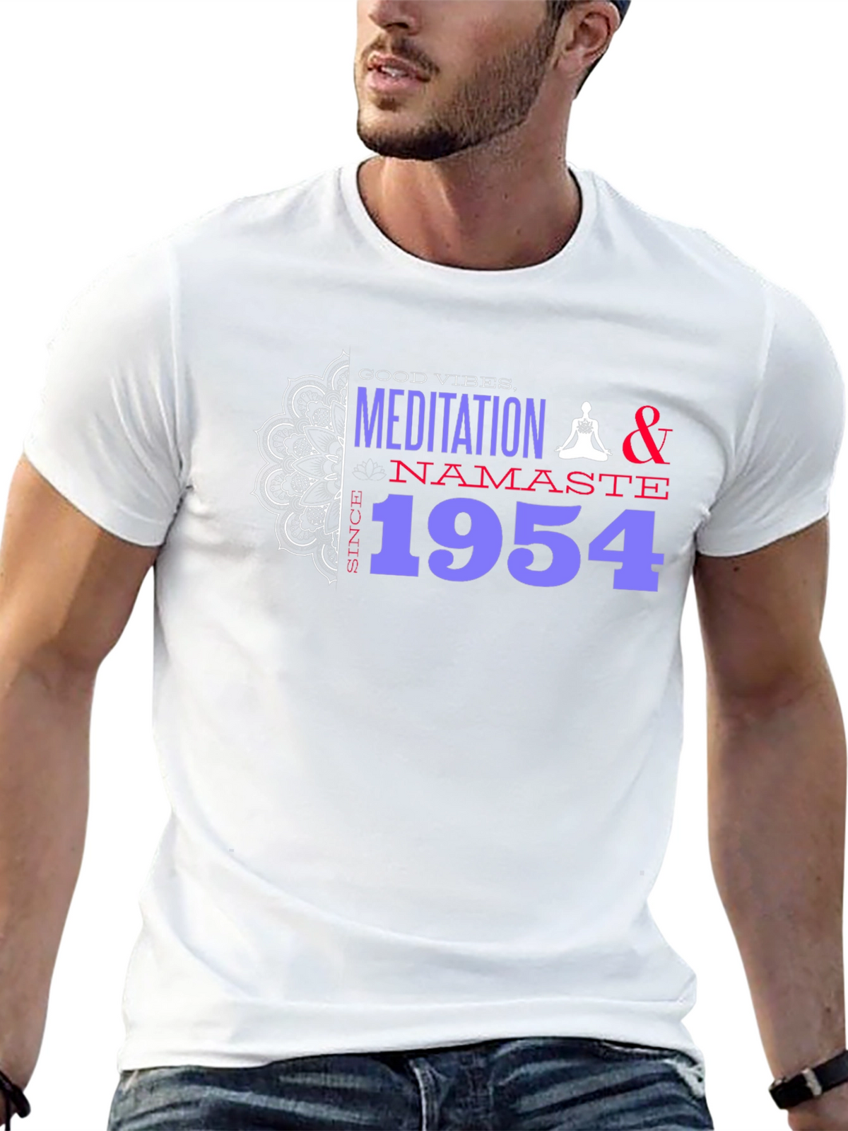 Meditation & Namaste Since 1954 Graphic T-Shirt