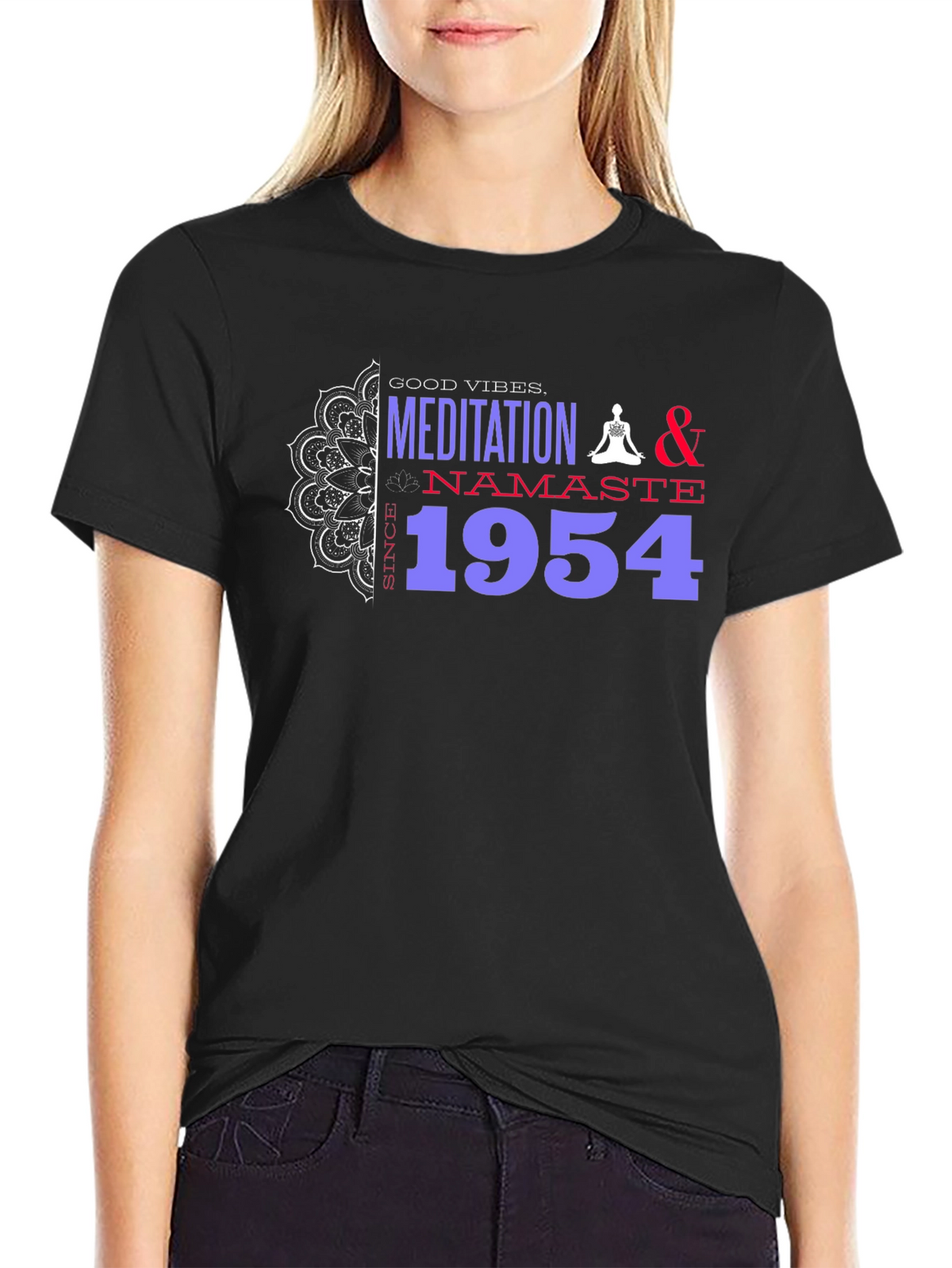 Meditation & Namaste Since 1954 Graphic T-Shirt