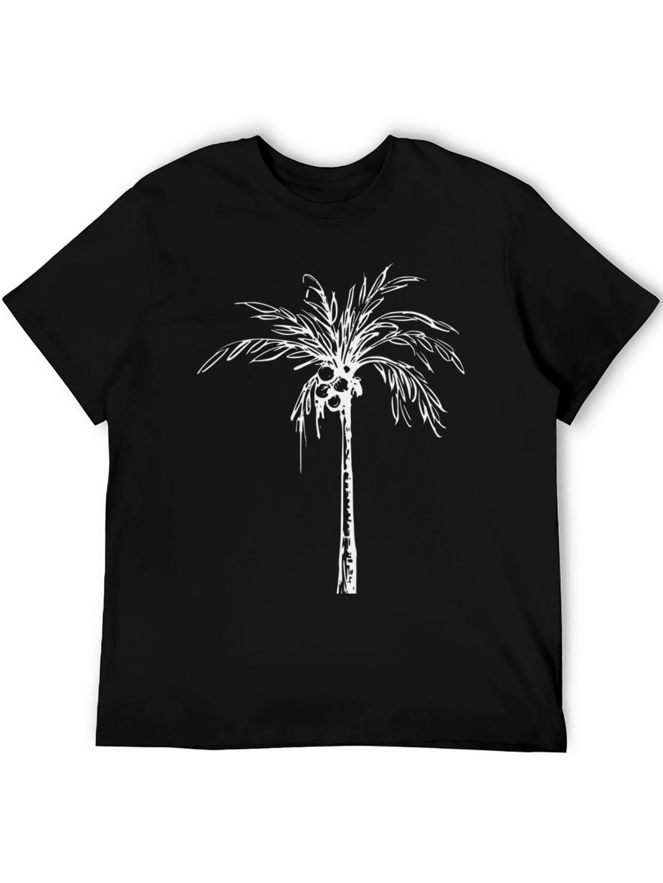 Palm Tree Graphic Tee - Black