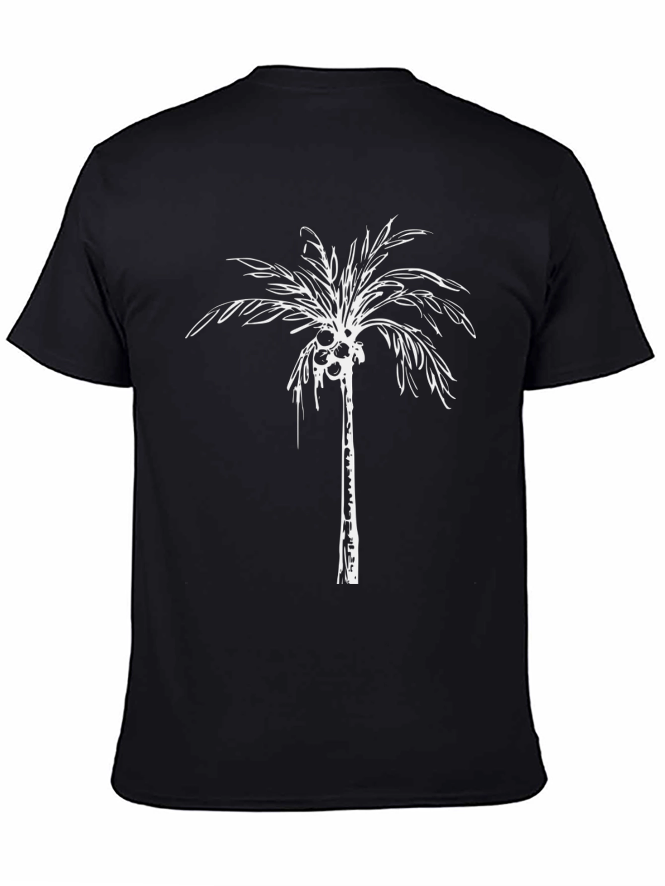 Palm Tree Graphic Tee - Black