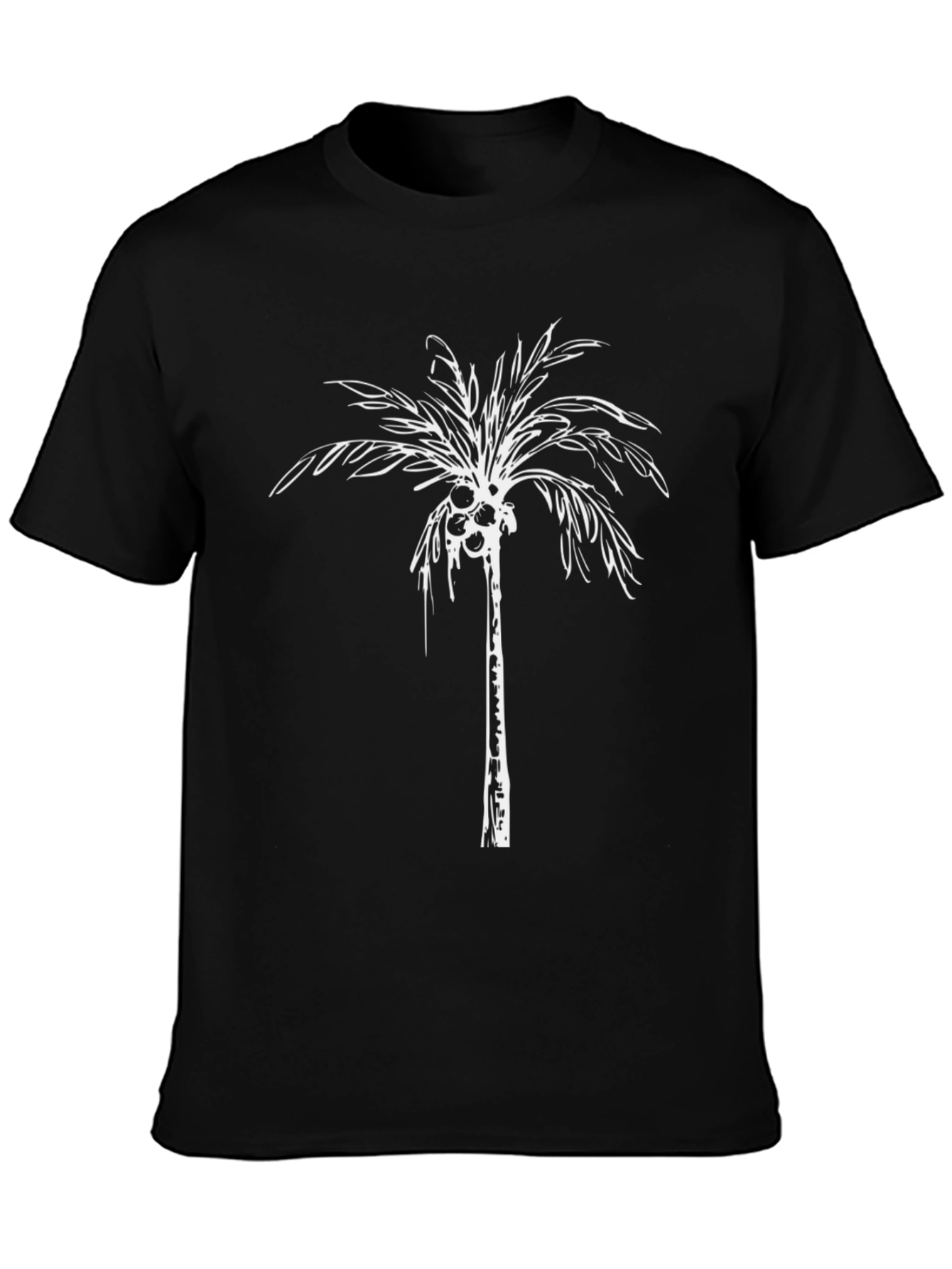 Palm Tree Graphic Tee - Black