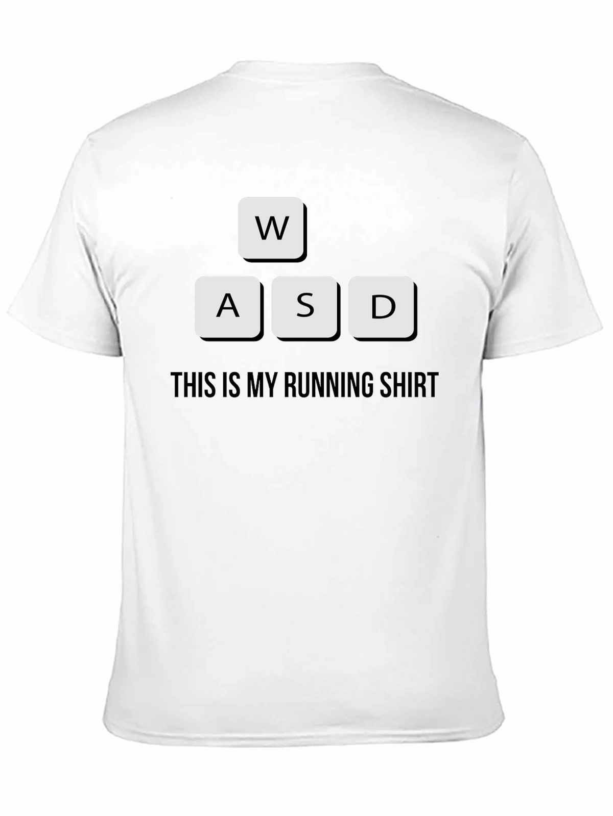 Gamer Running Shirt - WASD Keyboard Design