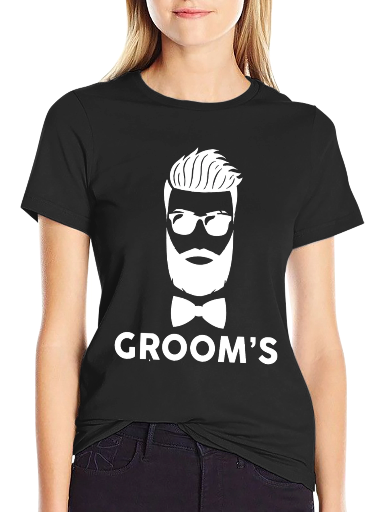 Grooms Stylish Graphic Tee - Bachelor Party Ready