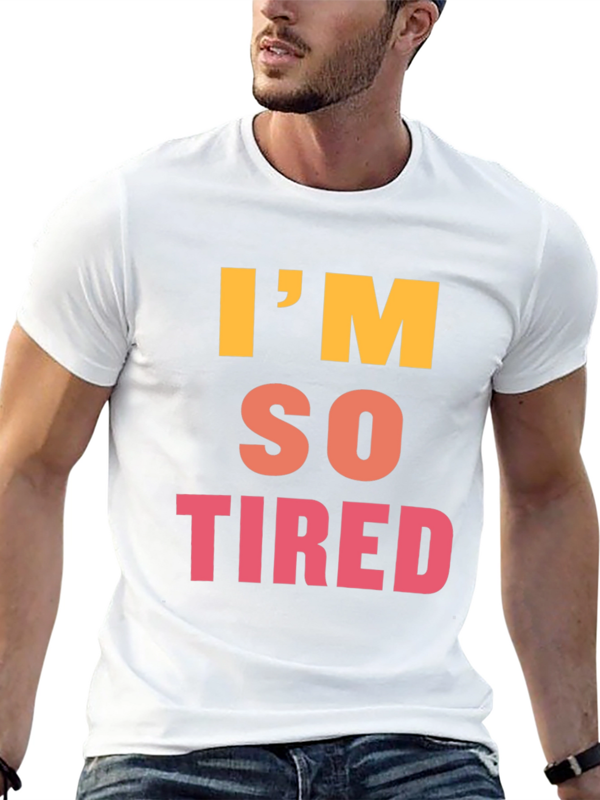 Im So Tired Graphic Tee - Black
