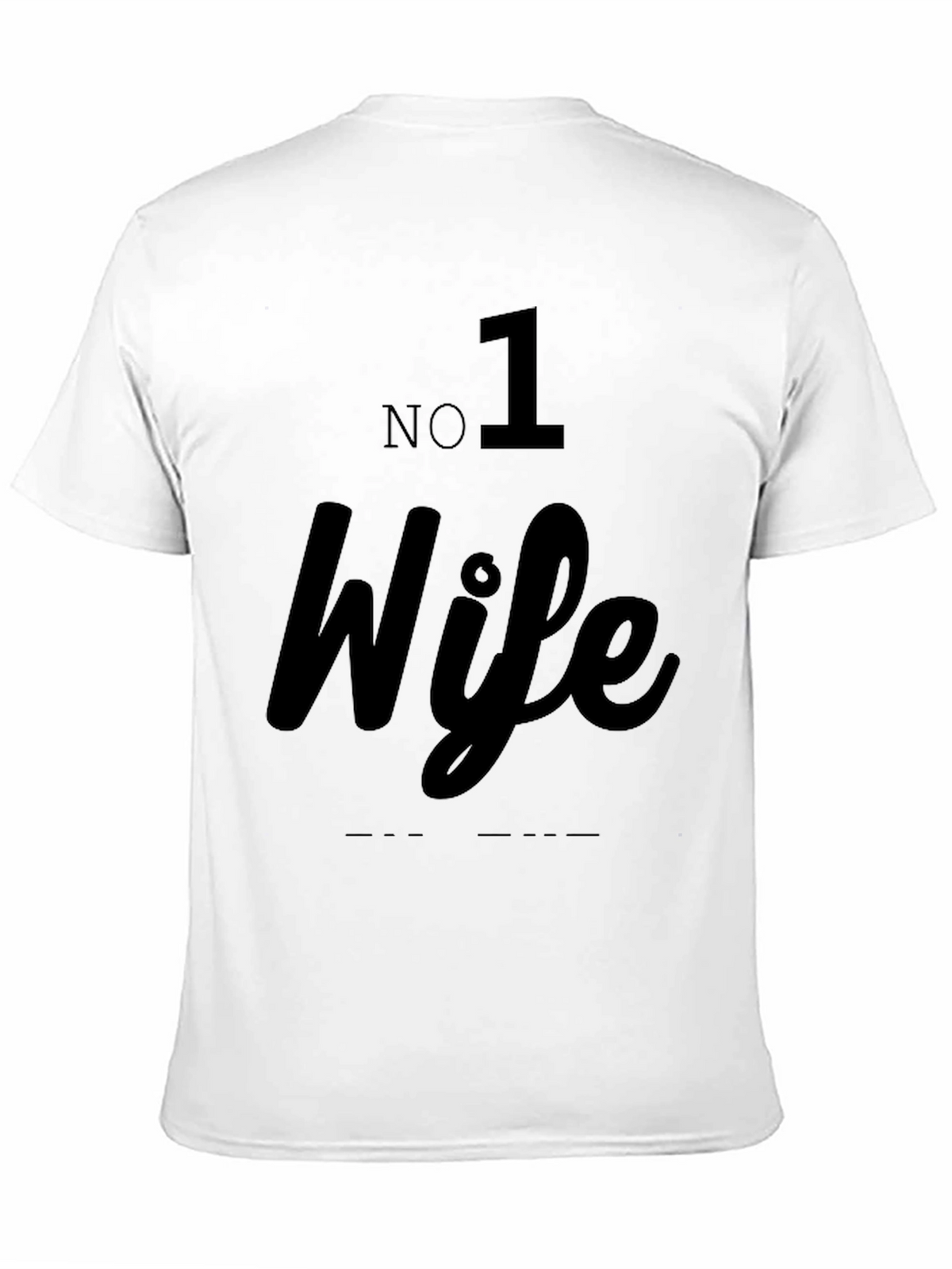 No. 1 Wife Black Graphic Tee - Husband Gift