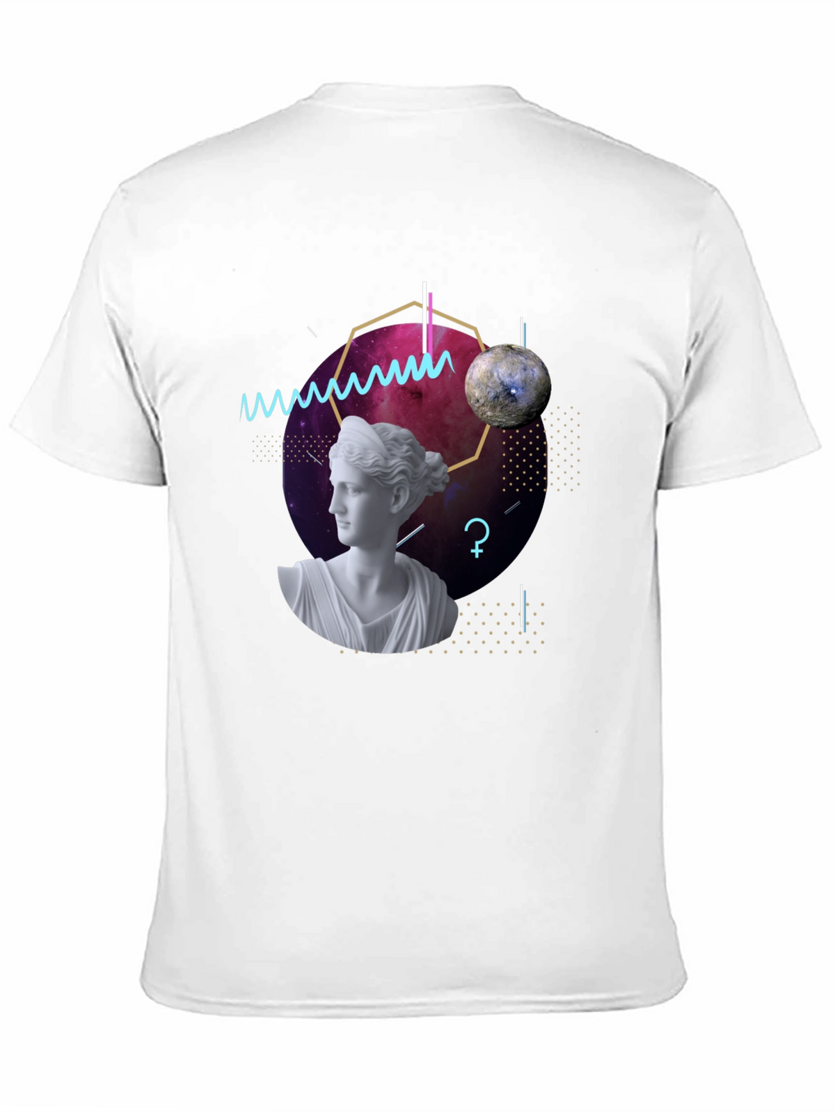 Geometric Goddess T-Shirt - Modern Artistic Tee