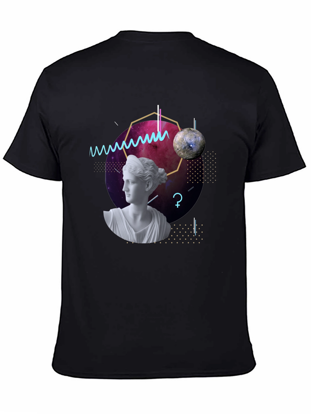 Geometric Goddess T-Shirt - Modern Artistic Tee