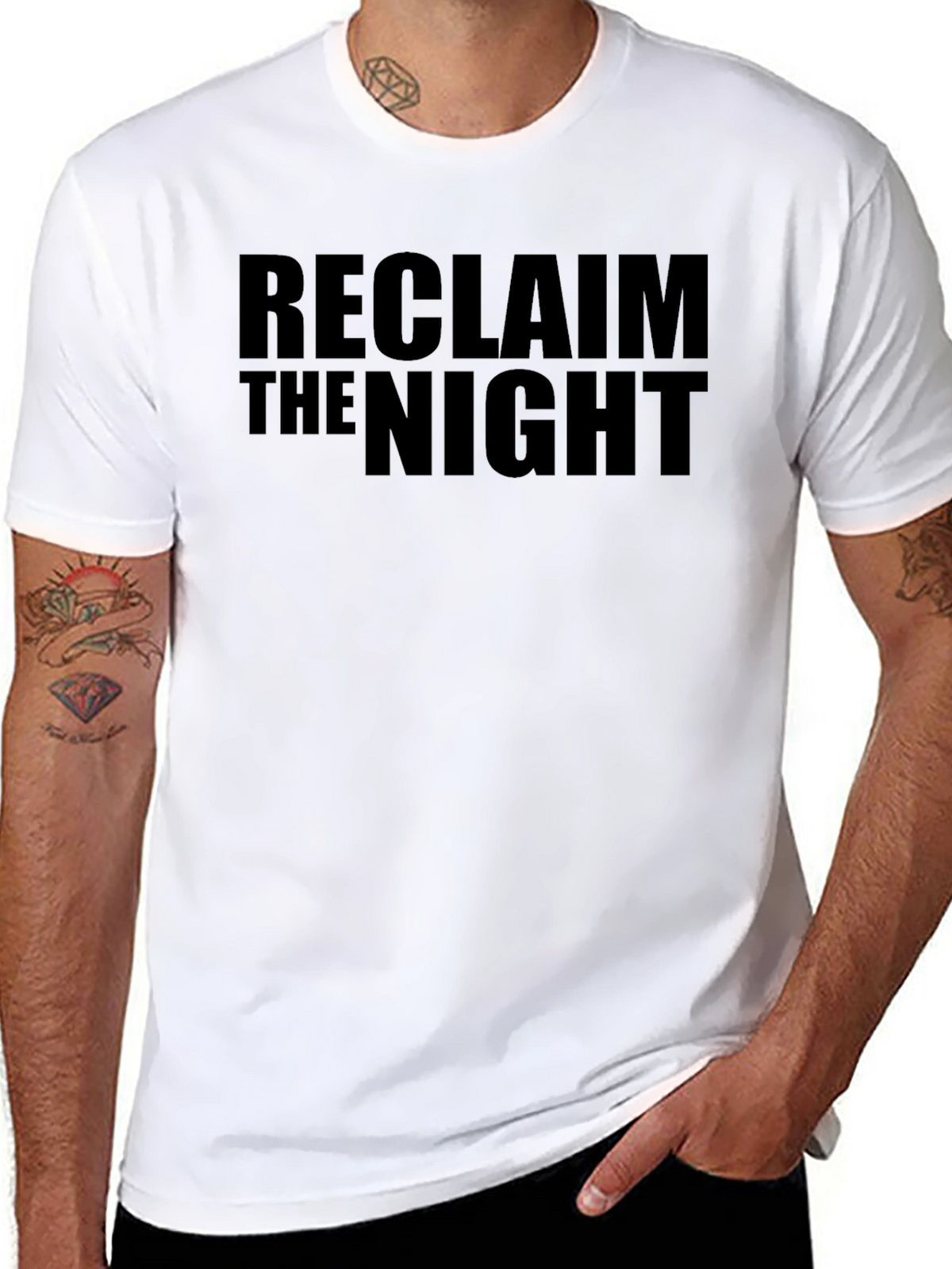 Reclaim The Night Graphic Tee - Black
