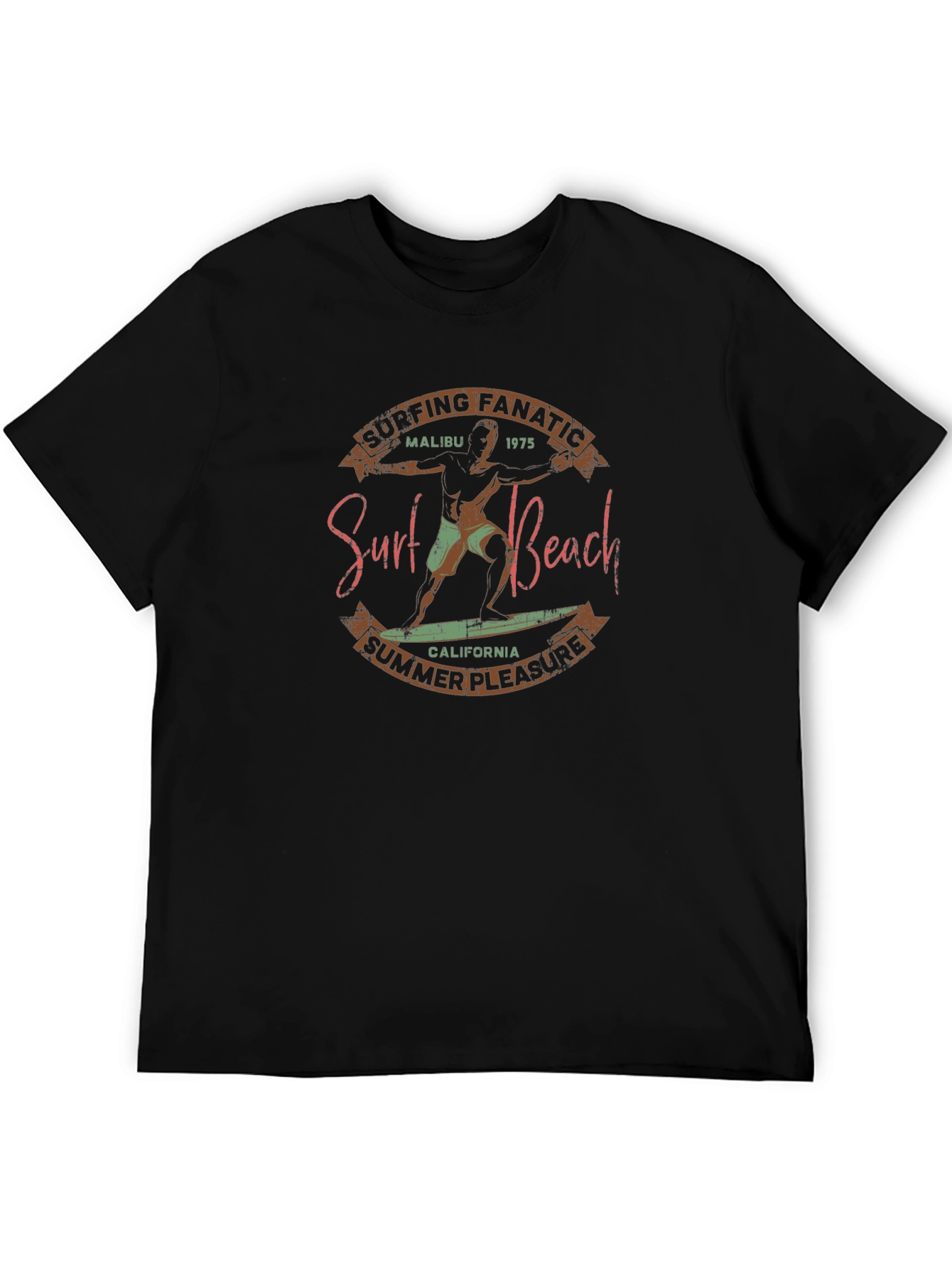 Surf Beach Graphic T-Shirt - Retro Style
