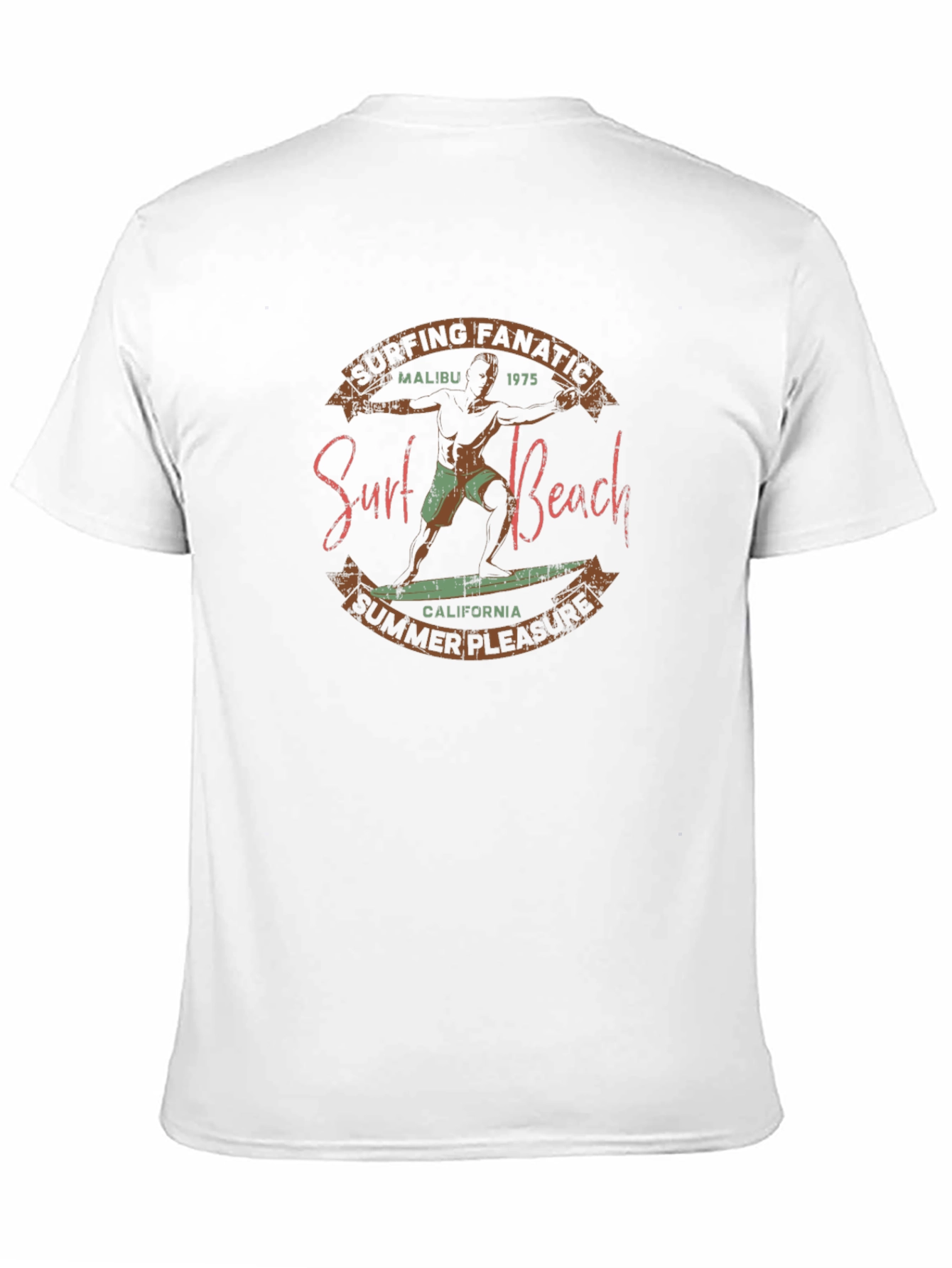 Surf Beach Graphic T-Shirt - Retro Style