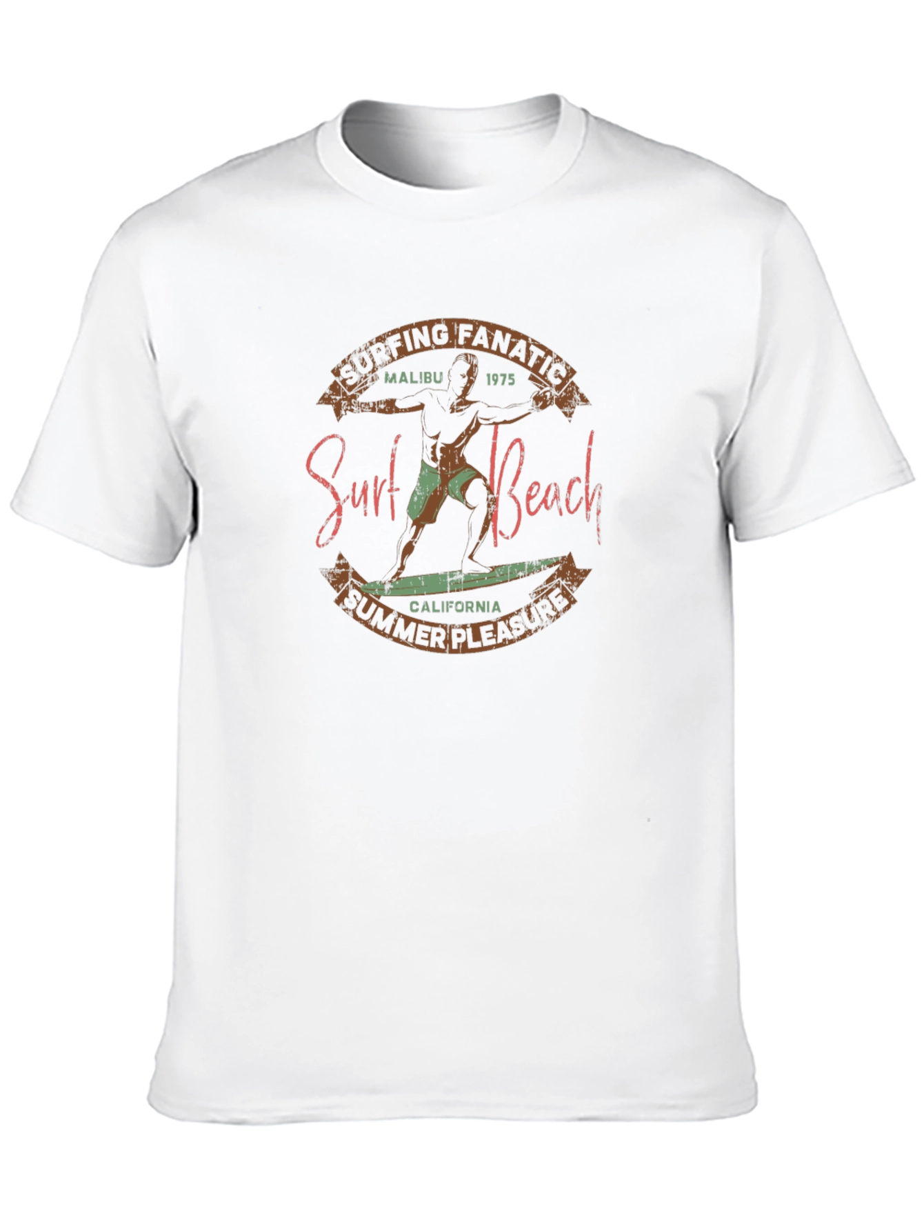 Surf Beach Graphic T-Shirt - Retro Style