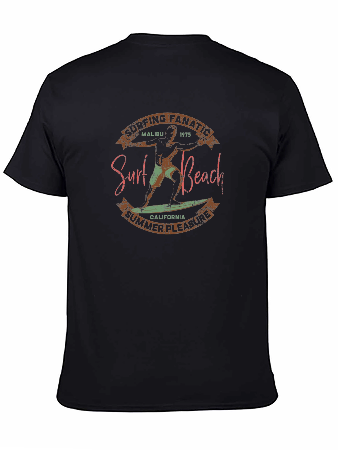Surf Beach Graphic T-Shirt - Retro Style