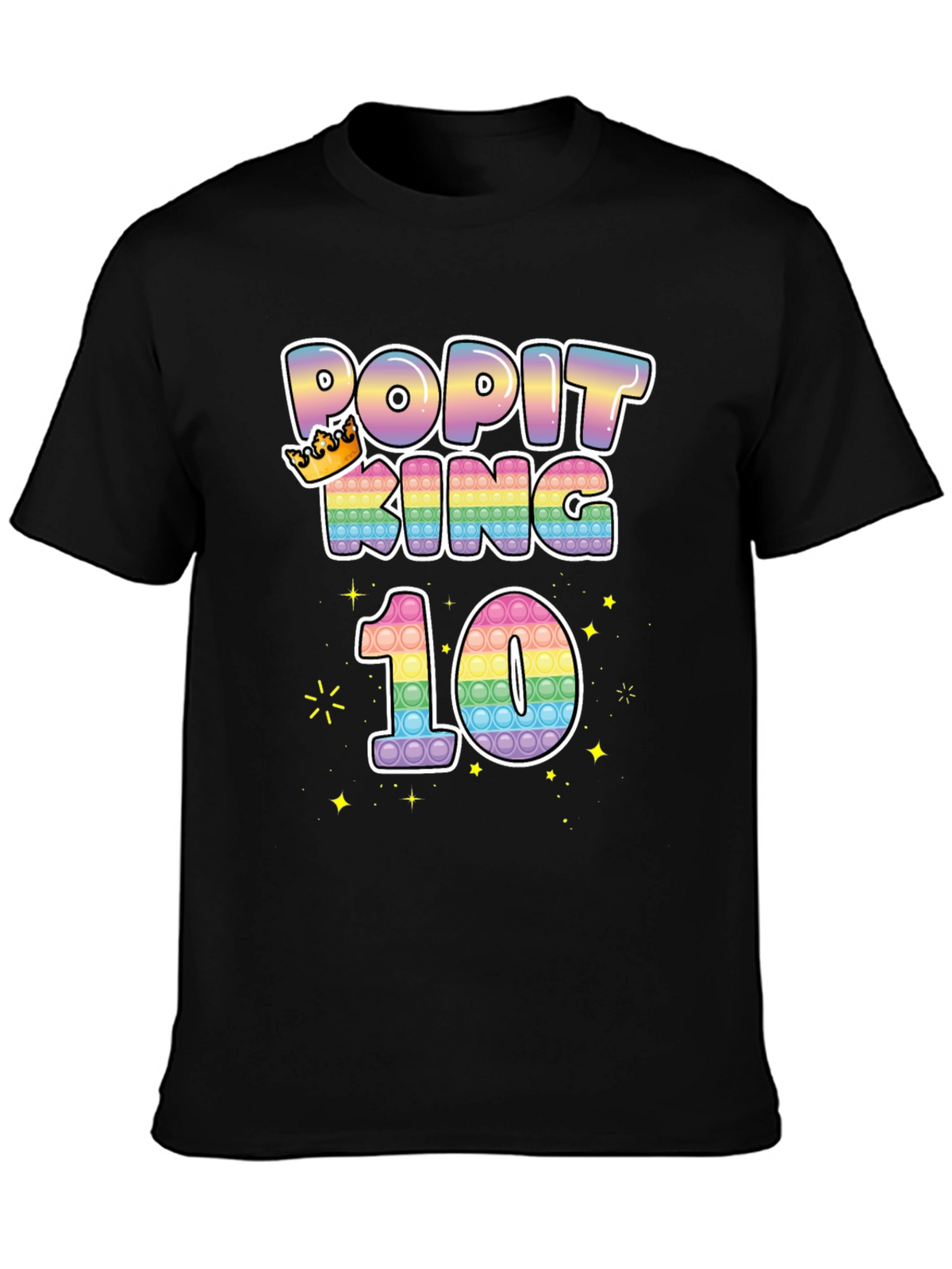 Popit King 10th Birthday T-Shirt