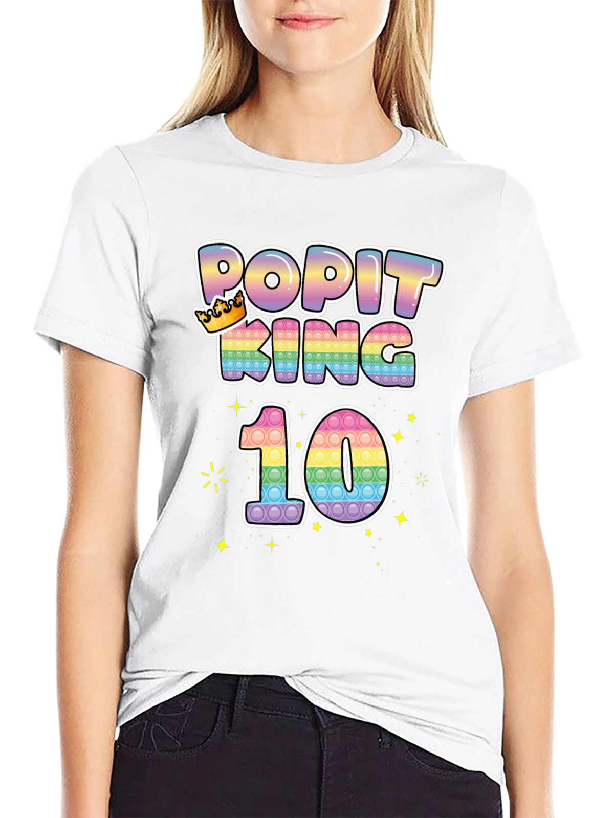 Popit King 10th Birthday T-Shirt