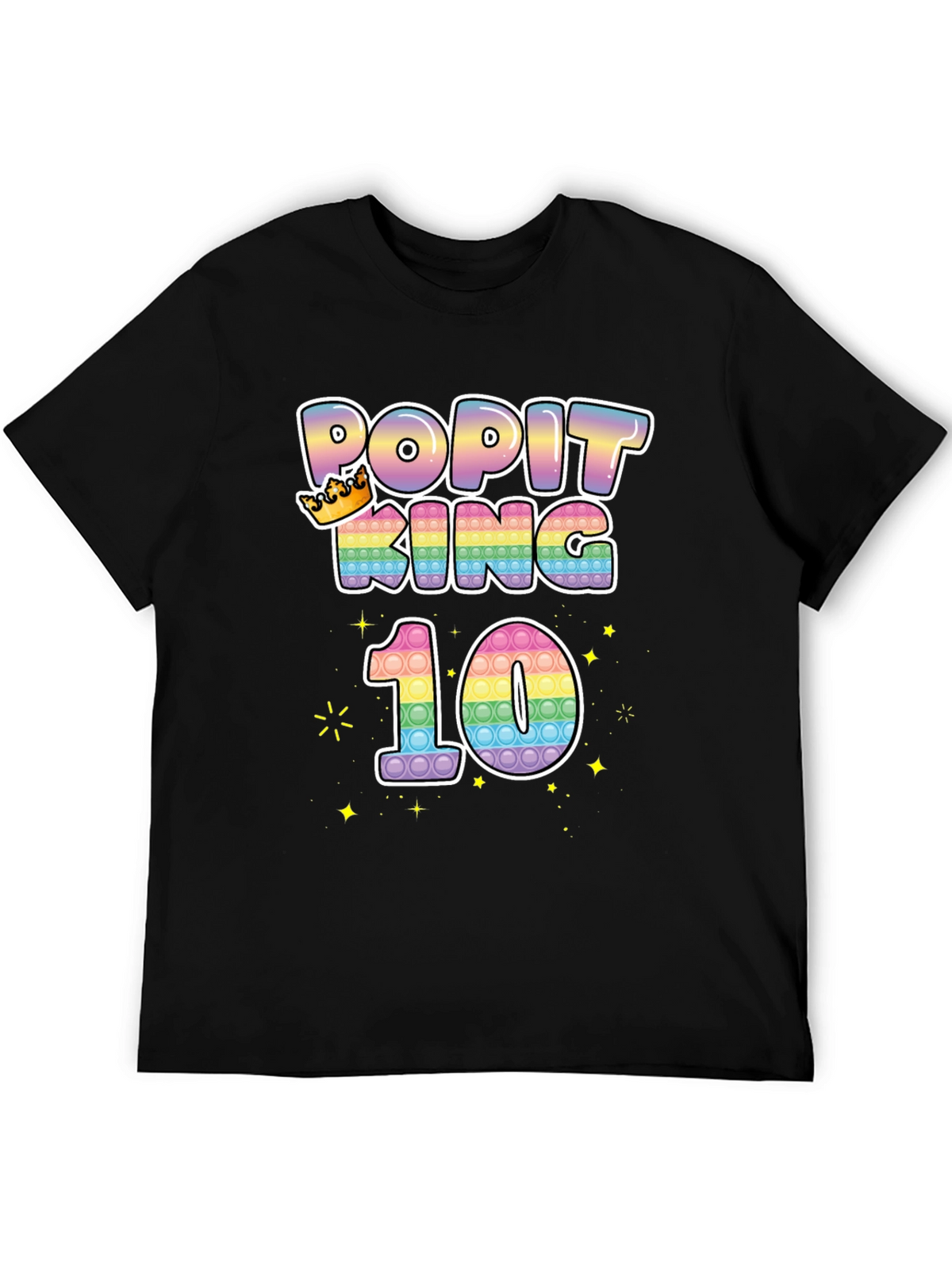 Popit King 10th Birthday T-Shirt