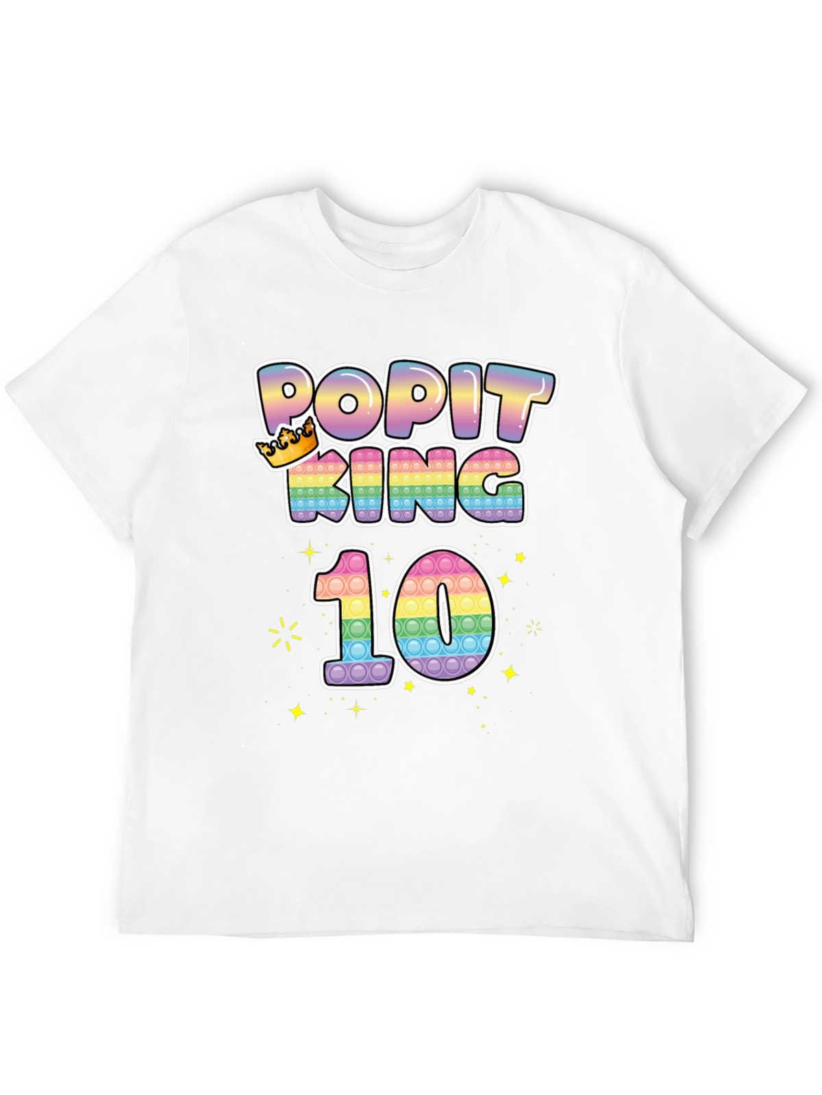 Popit King 10th Birthday T-Shirt