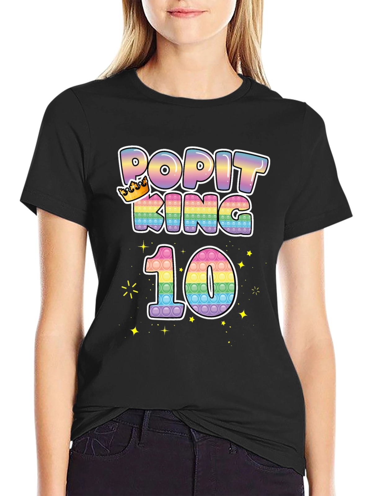 Popit King 10th Birthday T-Shirt