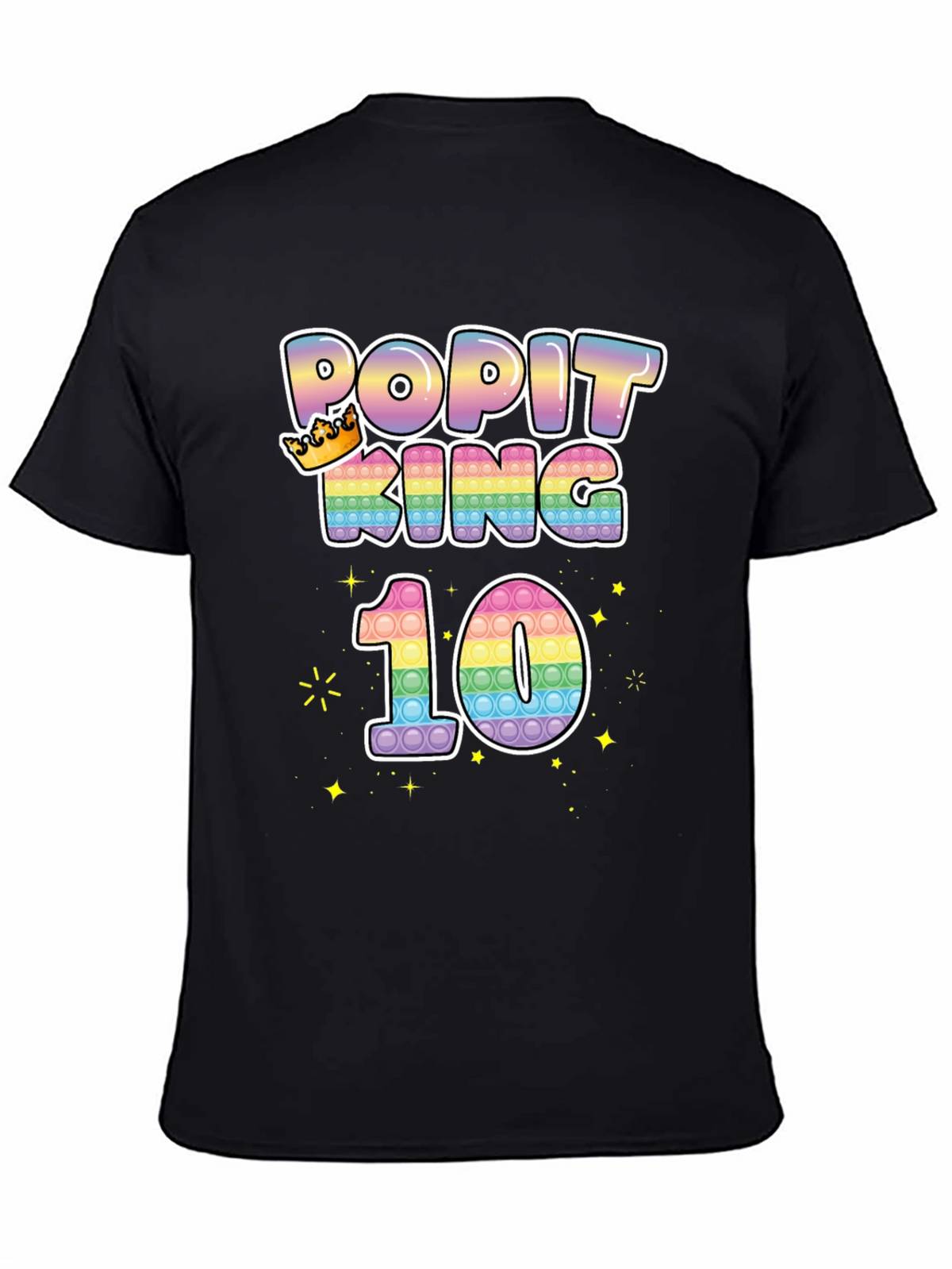 Popit King 10th Birthday T-Shirt