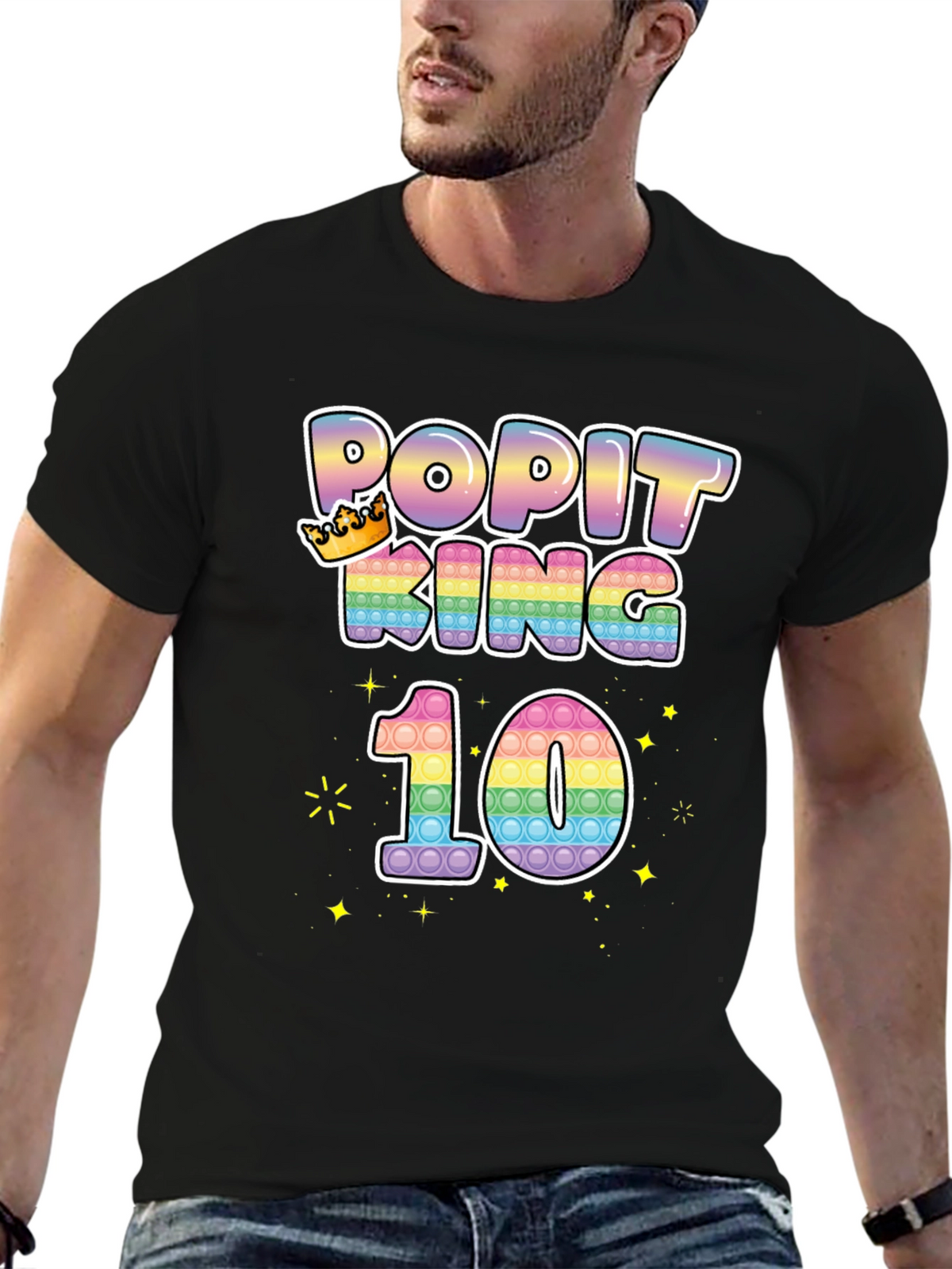 Popit King 10th Birthday T-Shirt