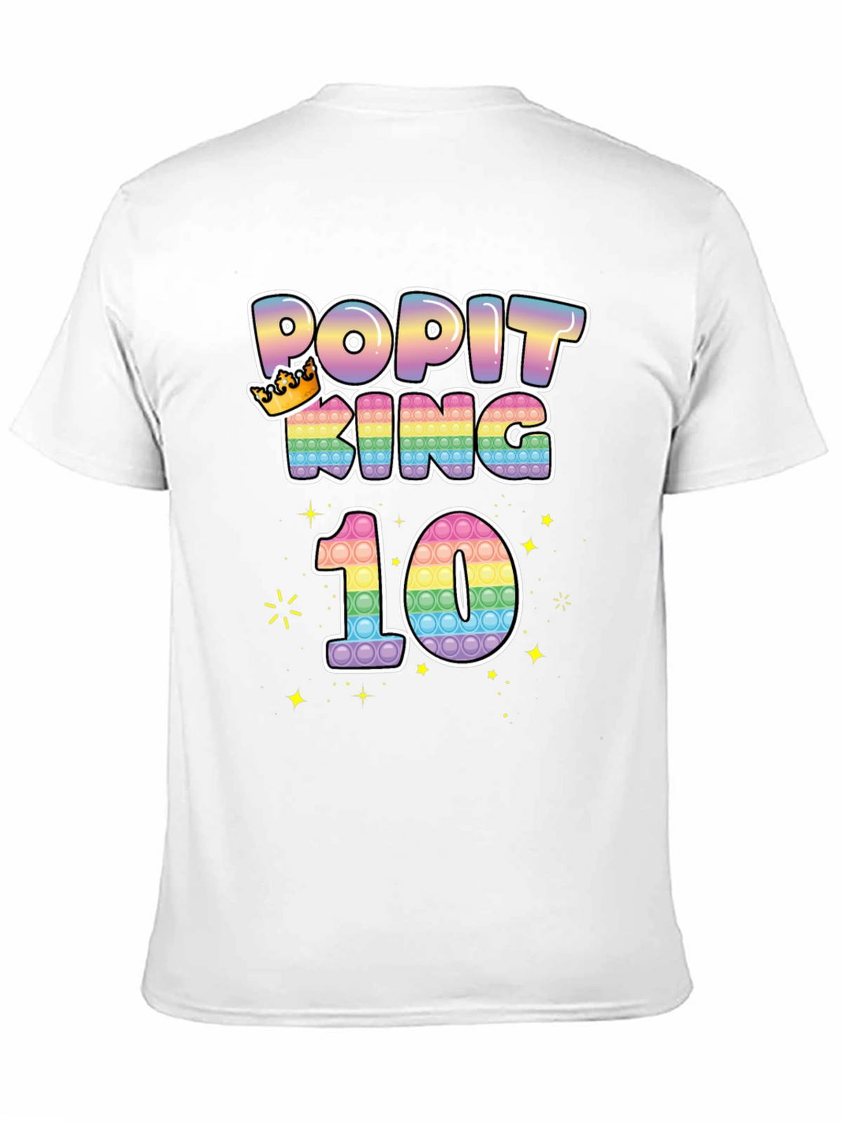 Popit King 10th Birthday T-Shirt