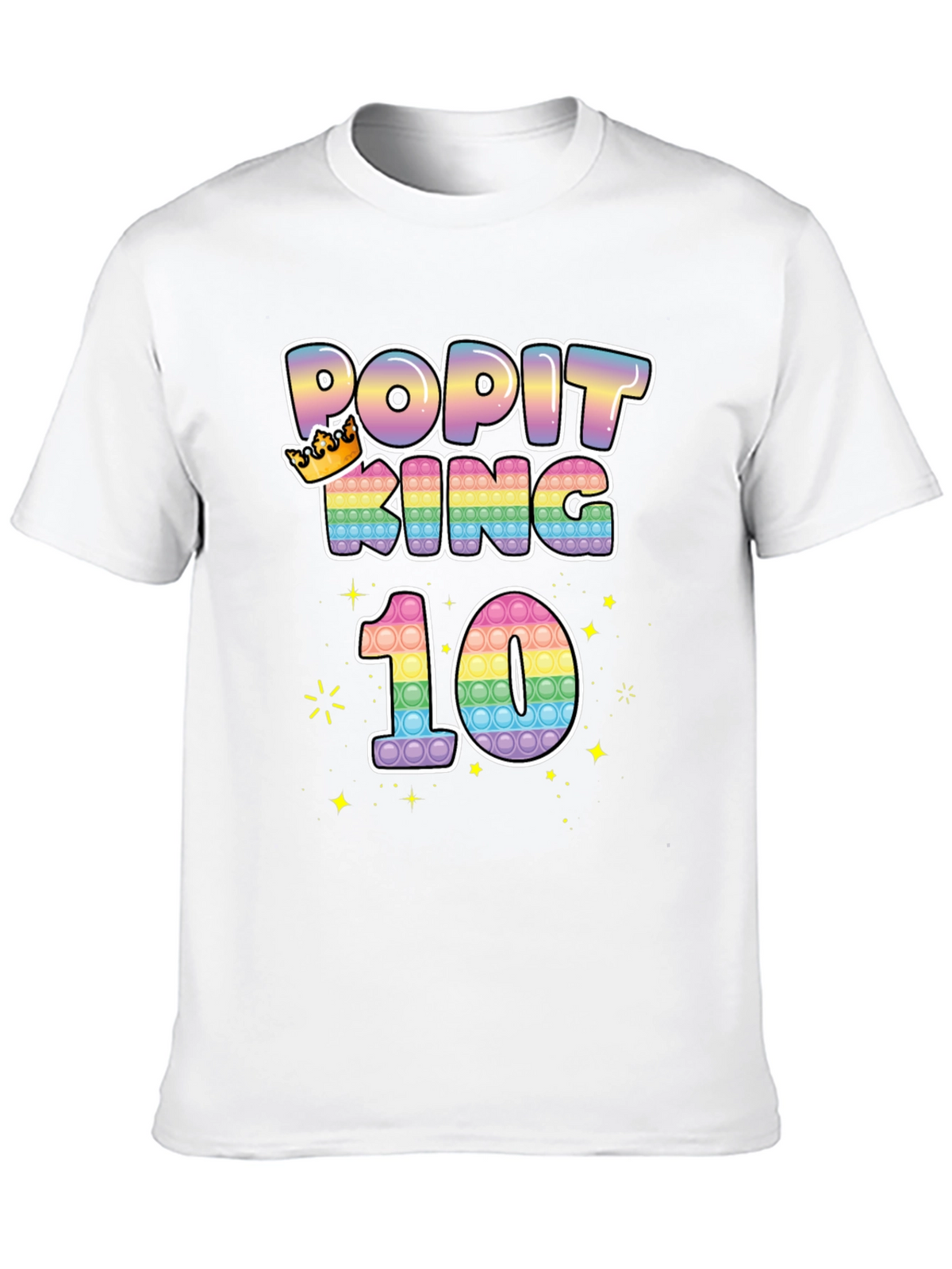 Popit King 10th Birthday T-Shirt