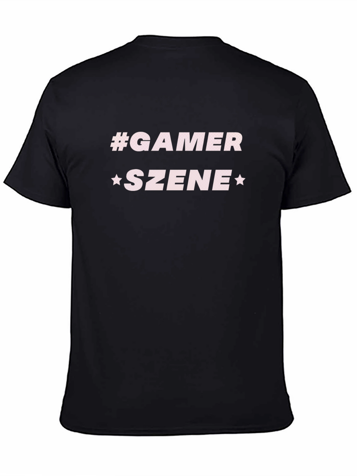 Gamer Szene Graphic Tee - Black Casual T-Shirt