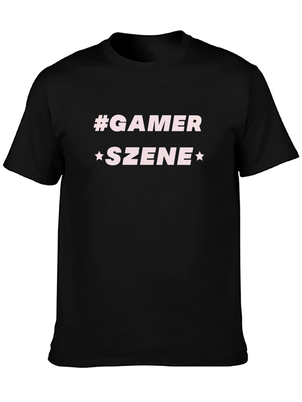 Gamer Szene Graphic Tee - Black Casual T-Shirt