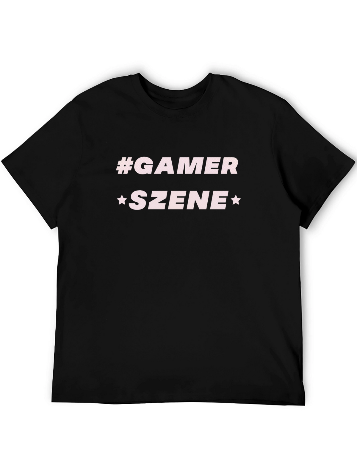Gamer Szene Graphic Tee - Black Casual T-Shirt
