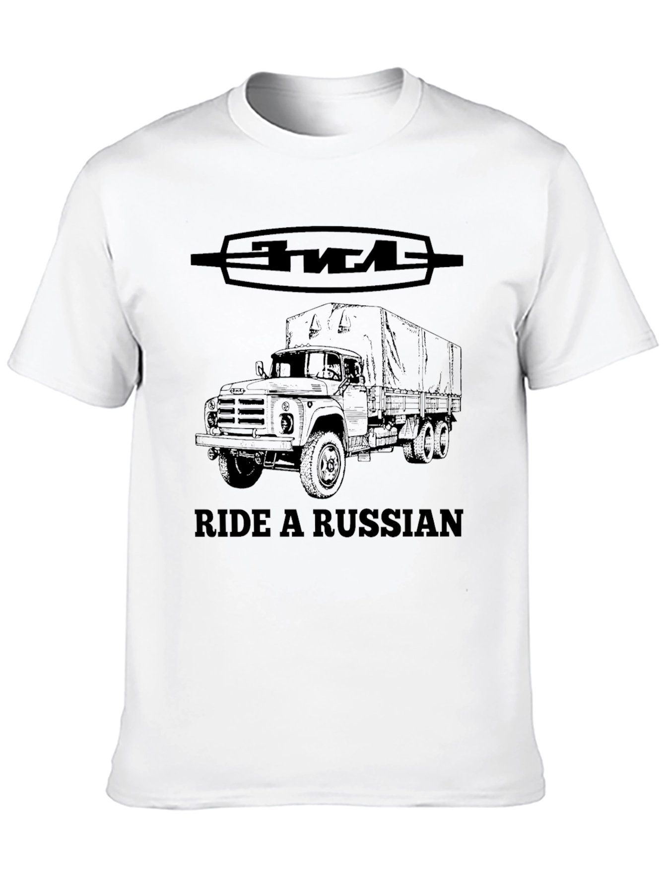 Ride a Russian Truck T-Shirt - Black