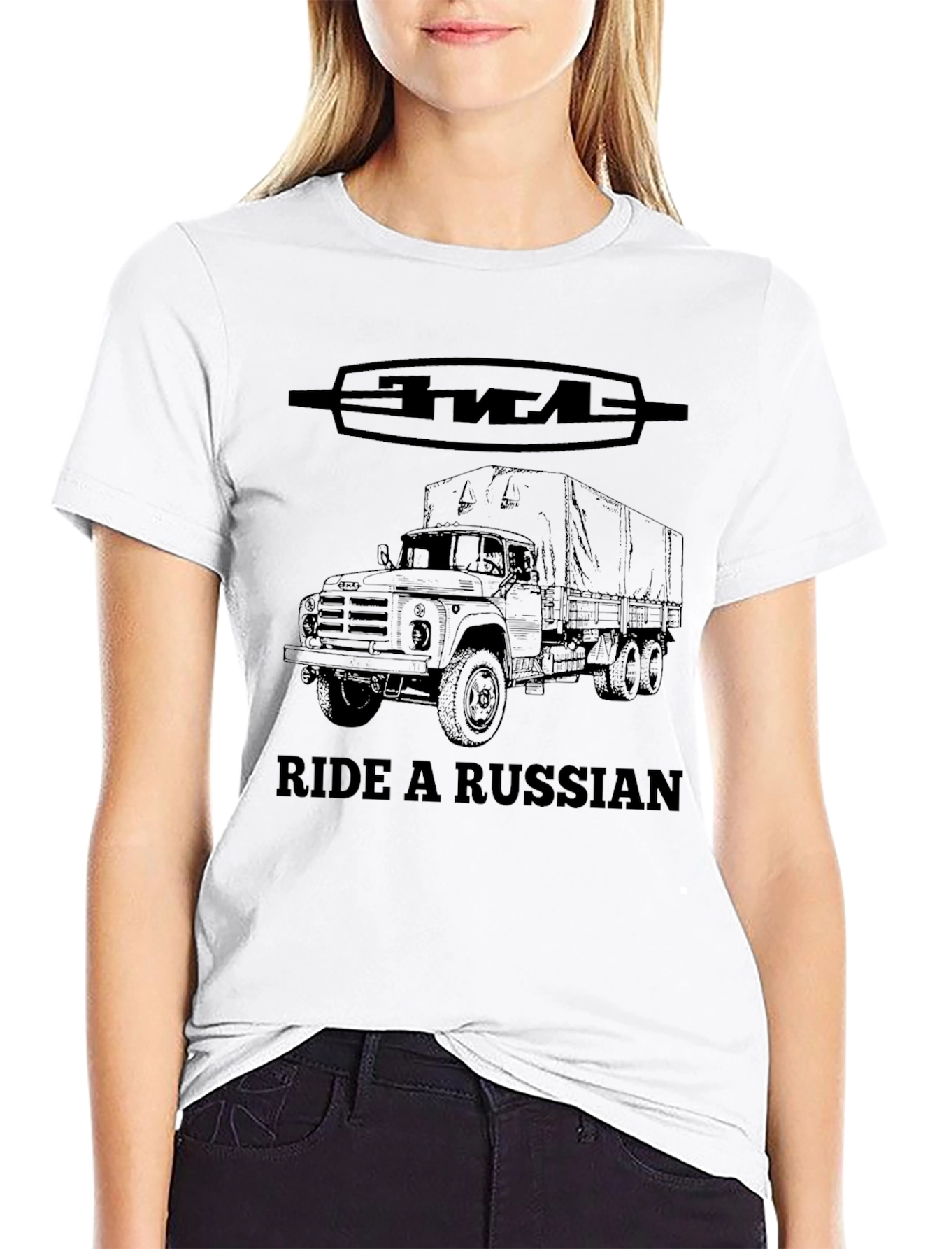 Ride a Russian Truck T-Shirt - Black