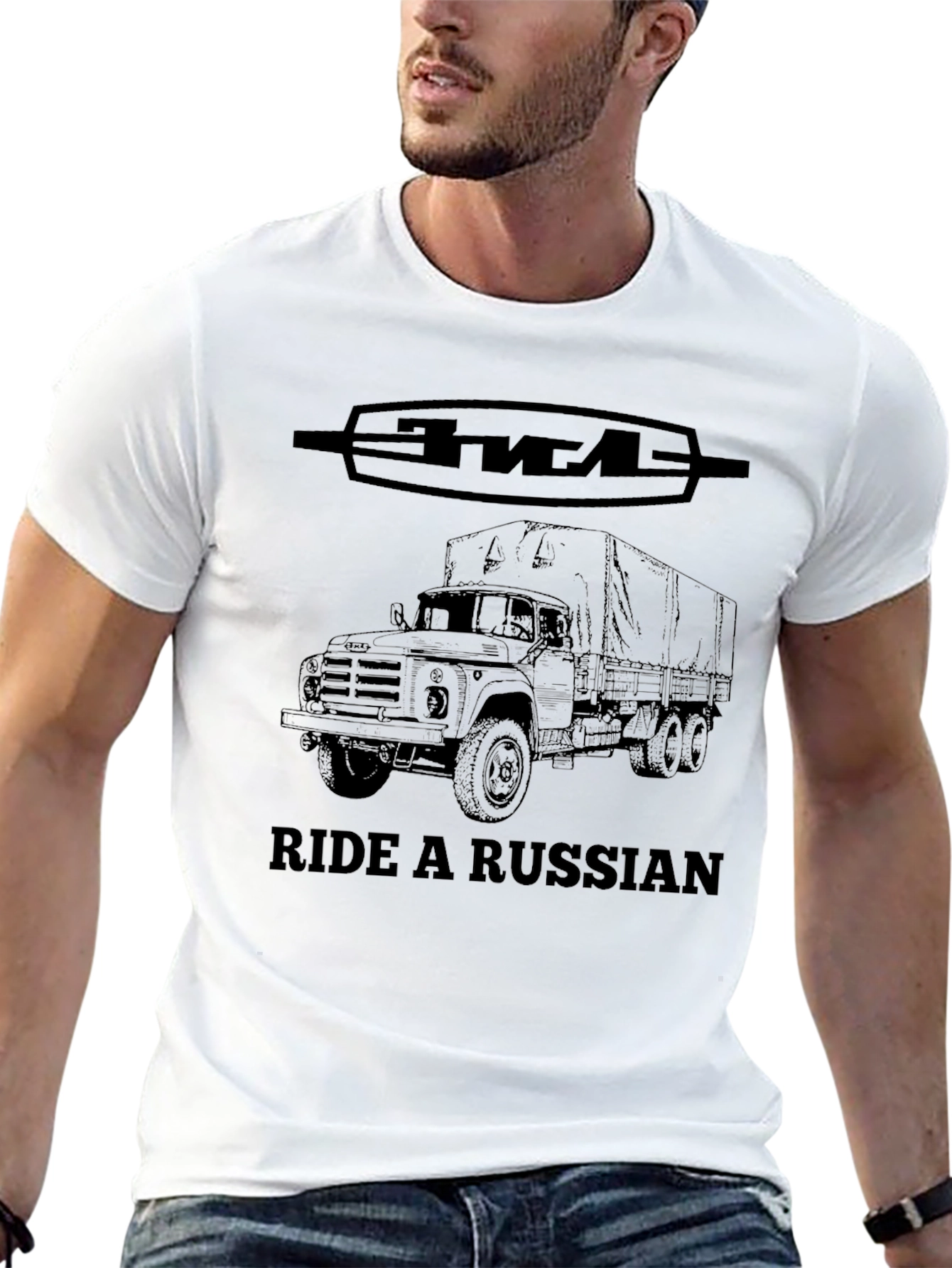Ride a Russian Truck T-Shirt - Black