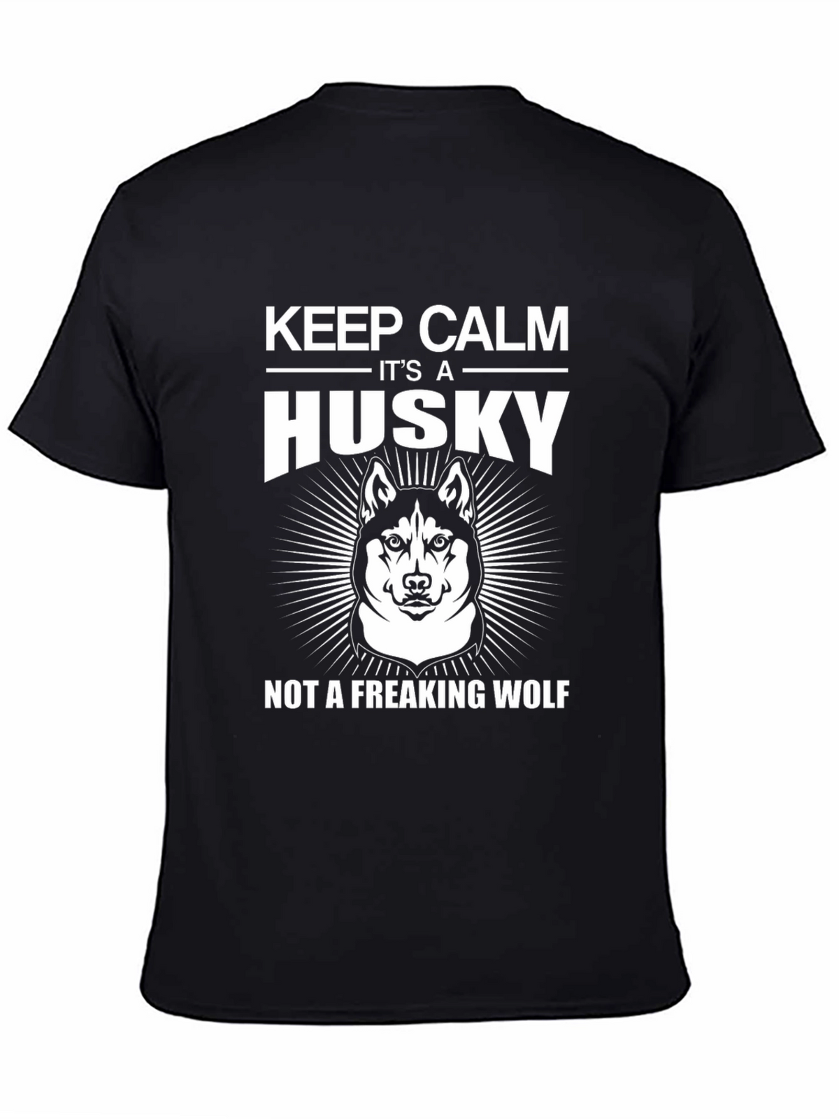 Keep Calm Husky T-Shirt Funny Dog Lover Tee