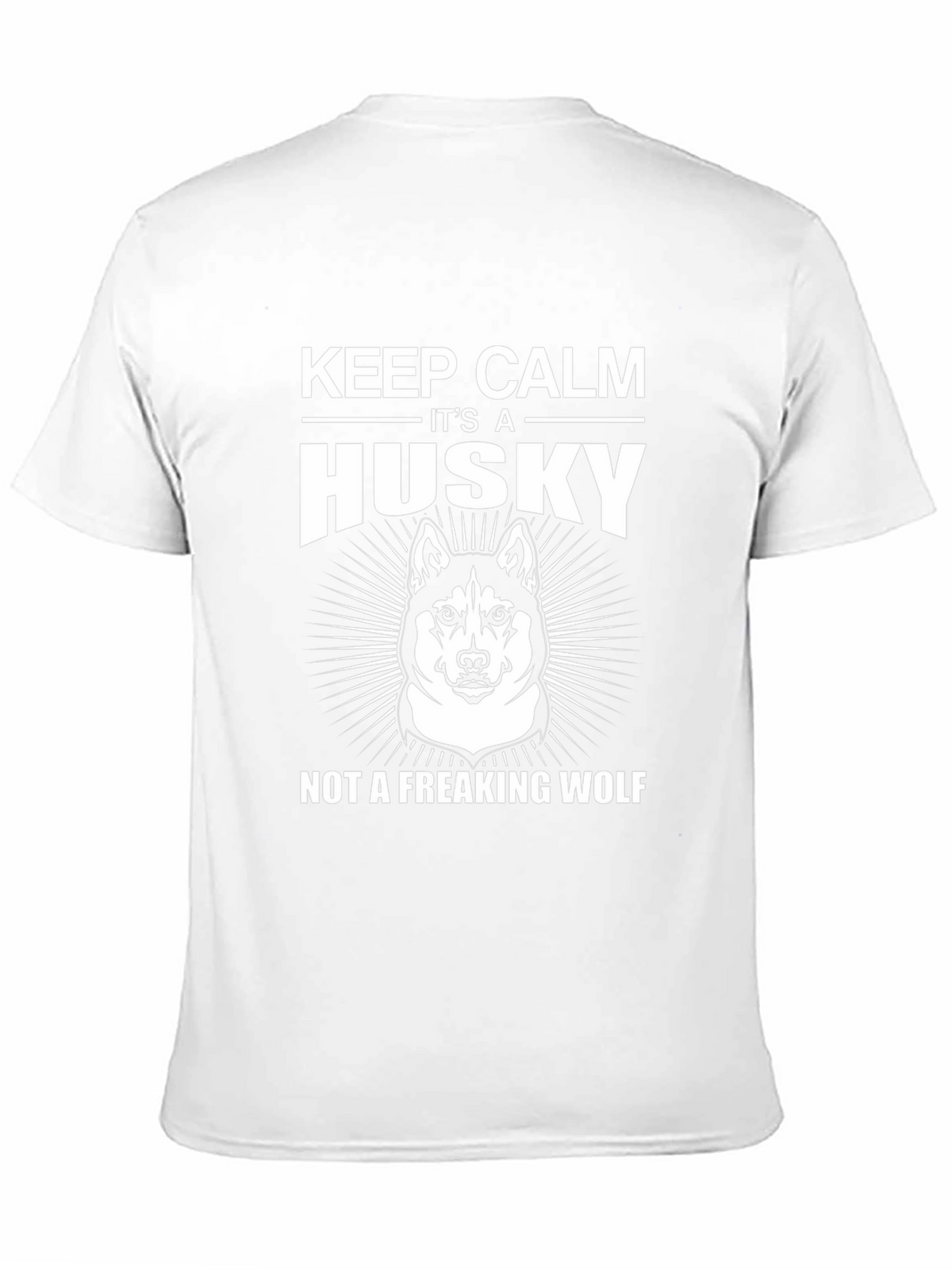 Keep Calm Husky T-Shirt Funny Dog Lover Tee