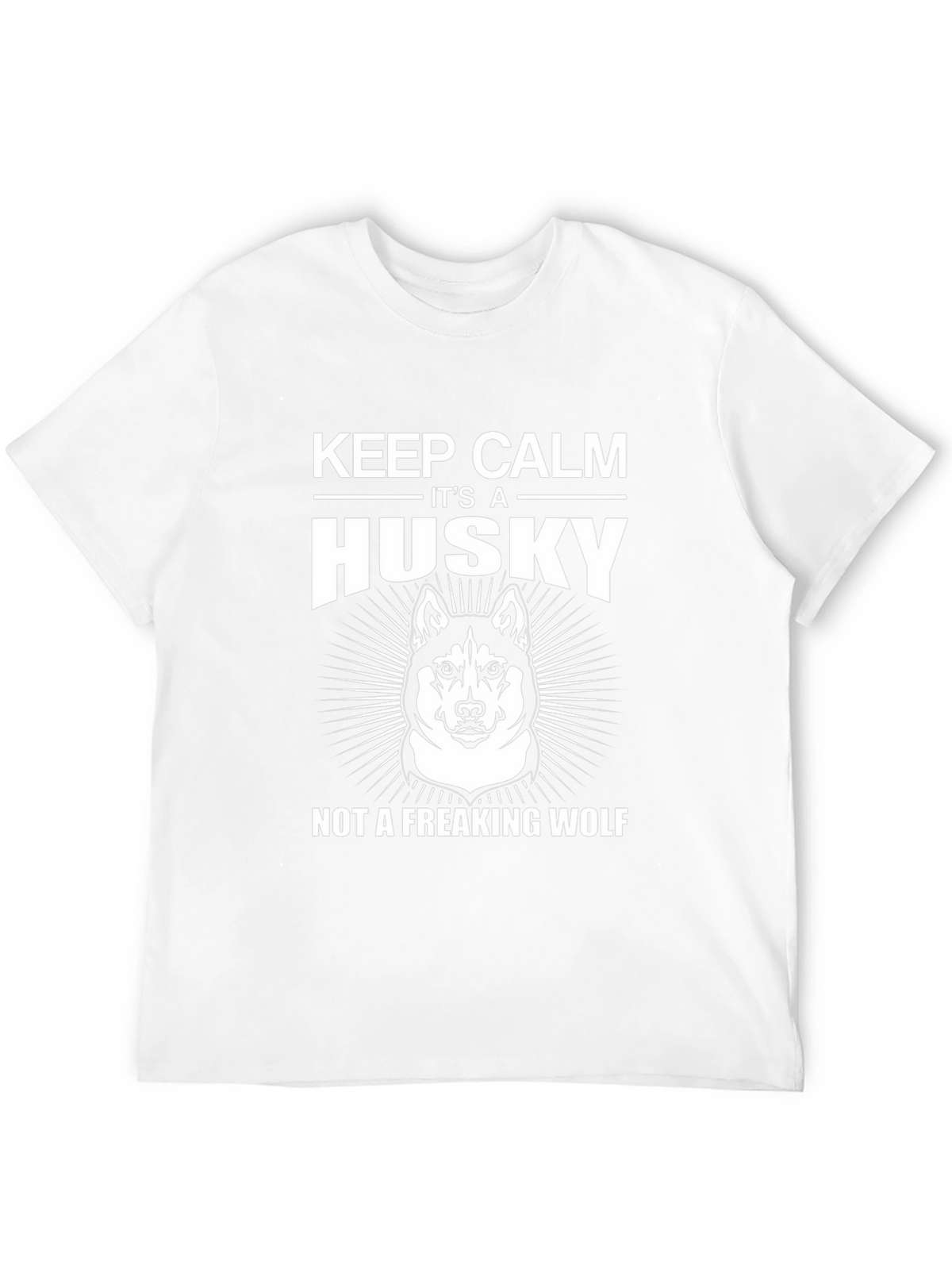 Keep Calm Husky T-Shirt Funny Dog Lover Tee