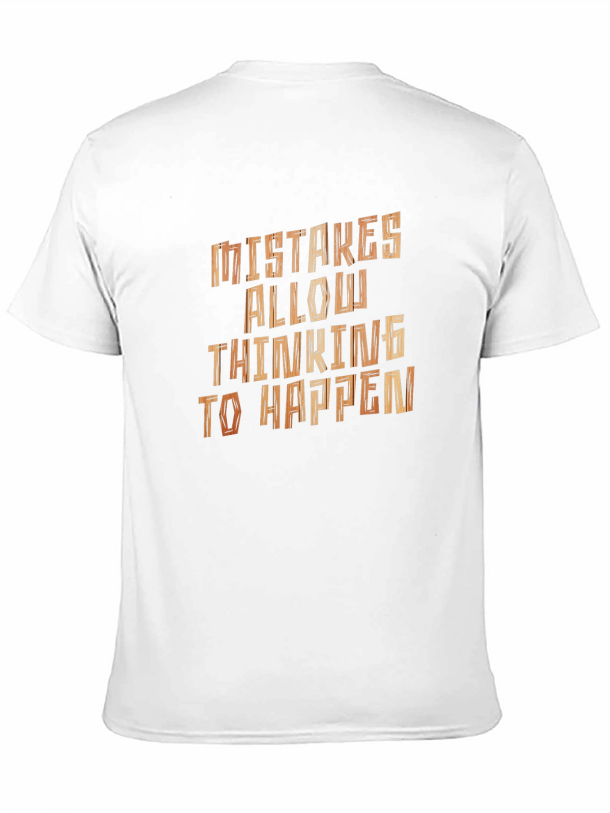 Mistakes Allow Thinking To Happen Black T-Shirt