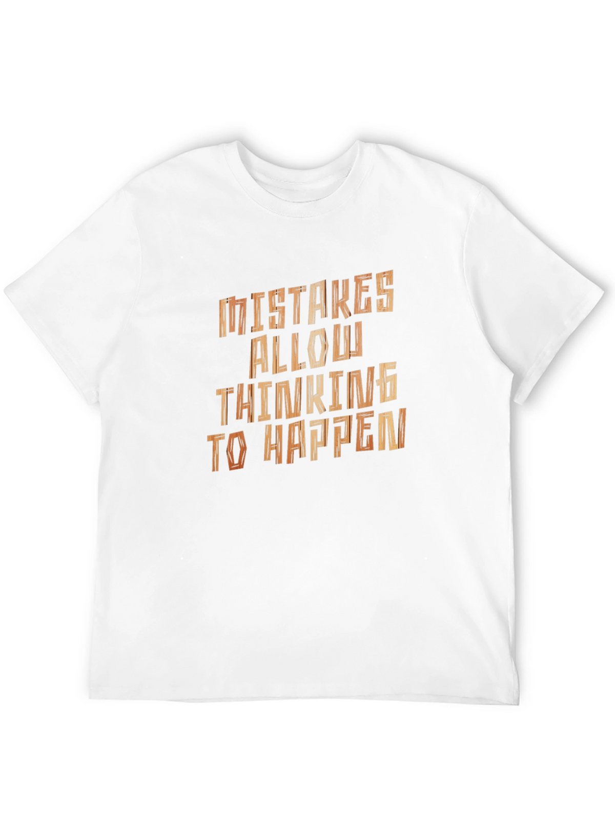 Mistakes Allow Thinking To Happen Black T-Shirt