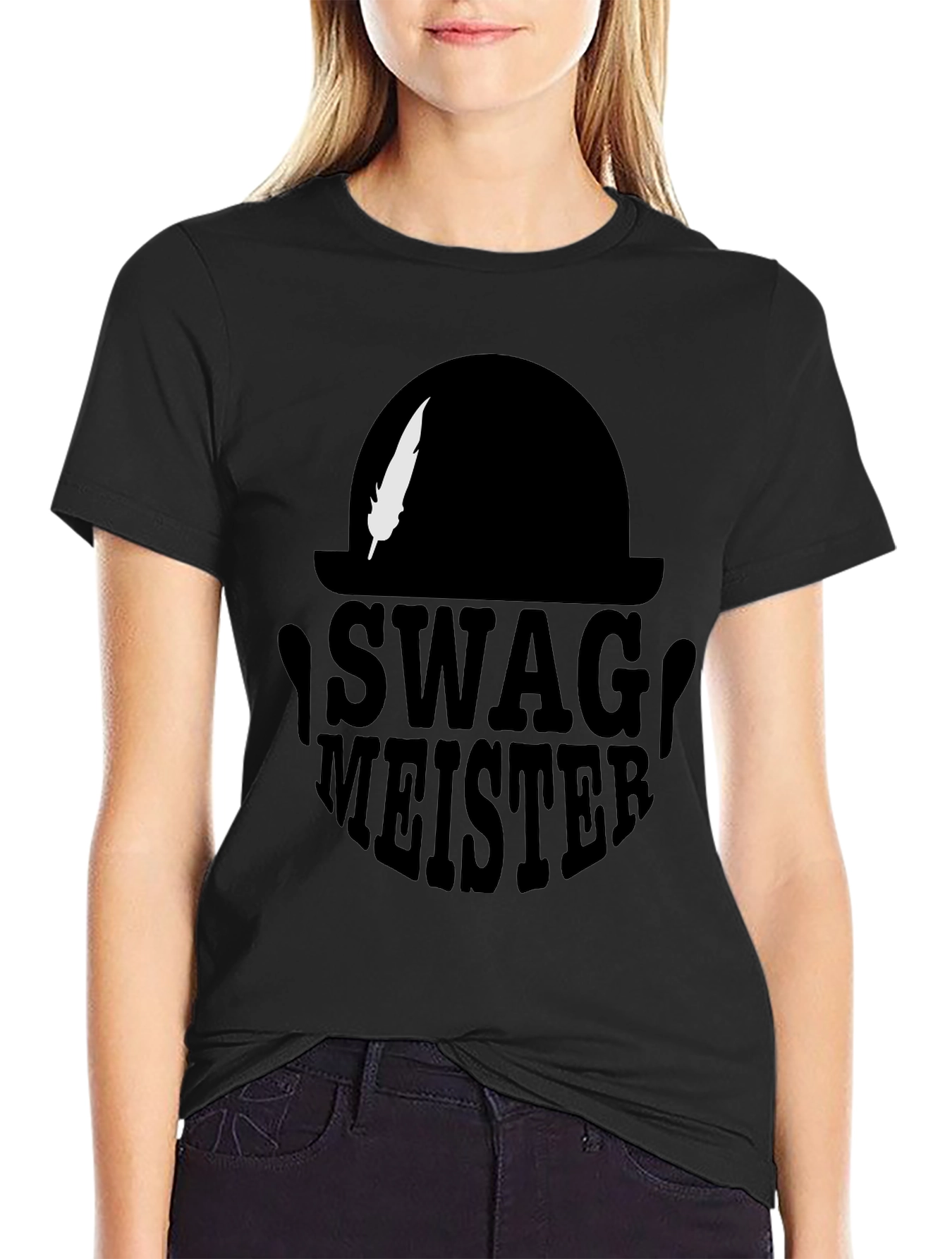 Swag Meister Black T-Shirt - Stylish Graphic Tee