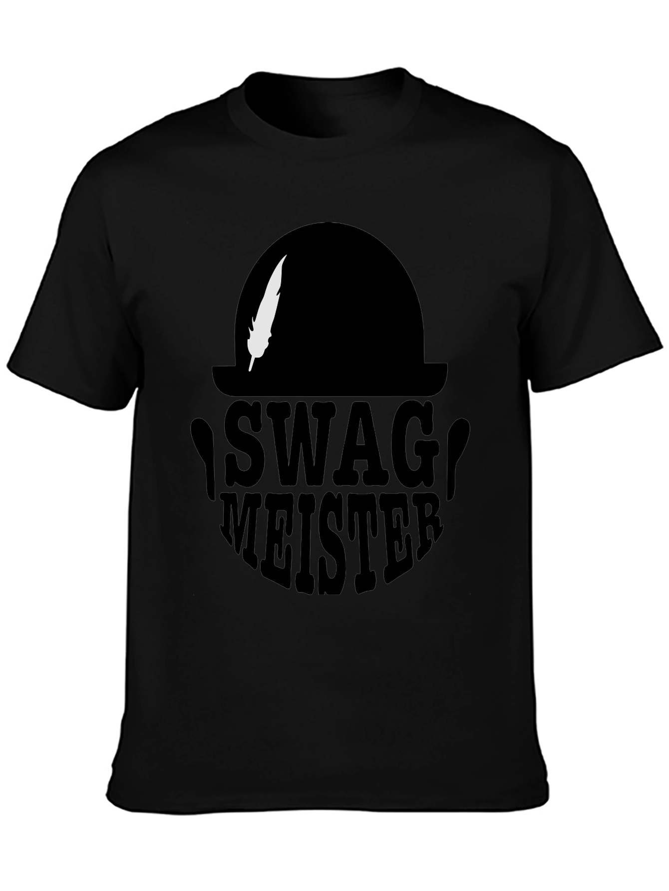 Swag Meister Black T-Shirt - Stylish Graphic Tee