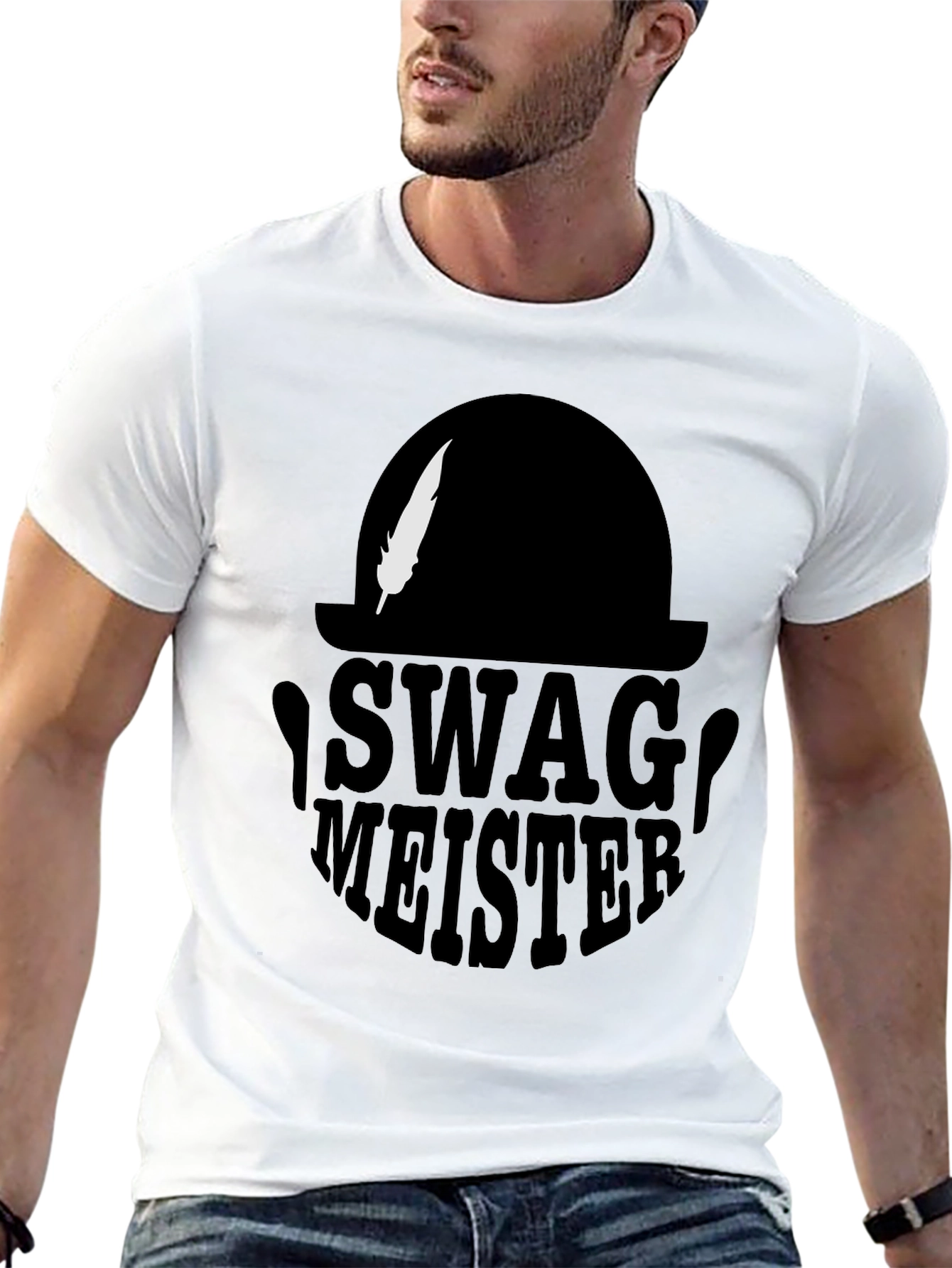 Swag Meister Black T-Shirt - Stylish Graphic Tee