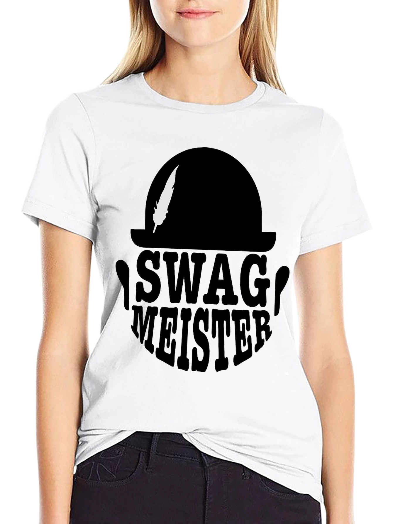 Swag Meister Black T-Shirt - Stylish Graphic Tee