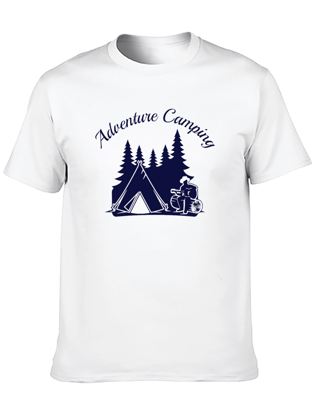Adventure Camping Graphic Tee - Black