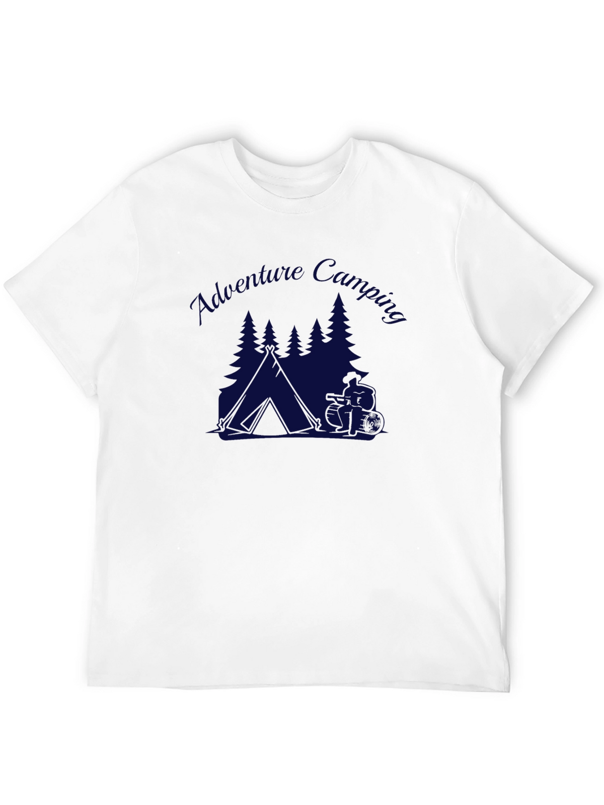 Adventure Camping Graphic Tee - Black