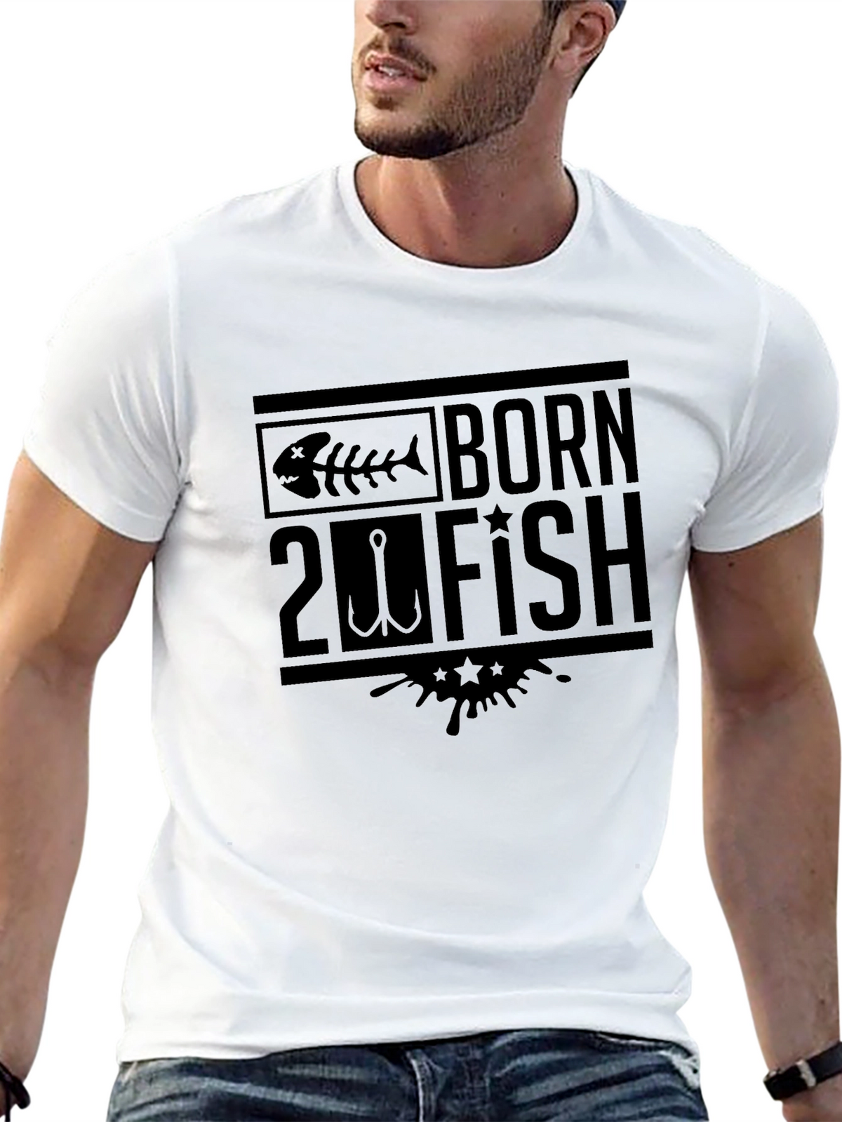 Born 2 Fish T-Shirt - Fishing Enthusiast Tee
