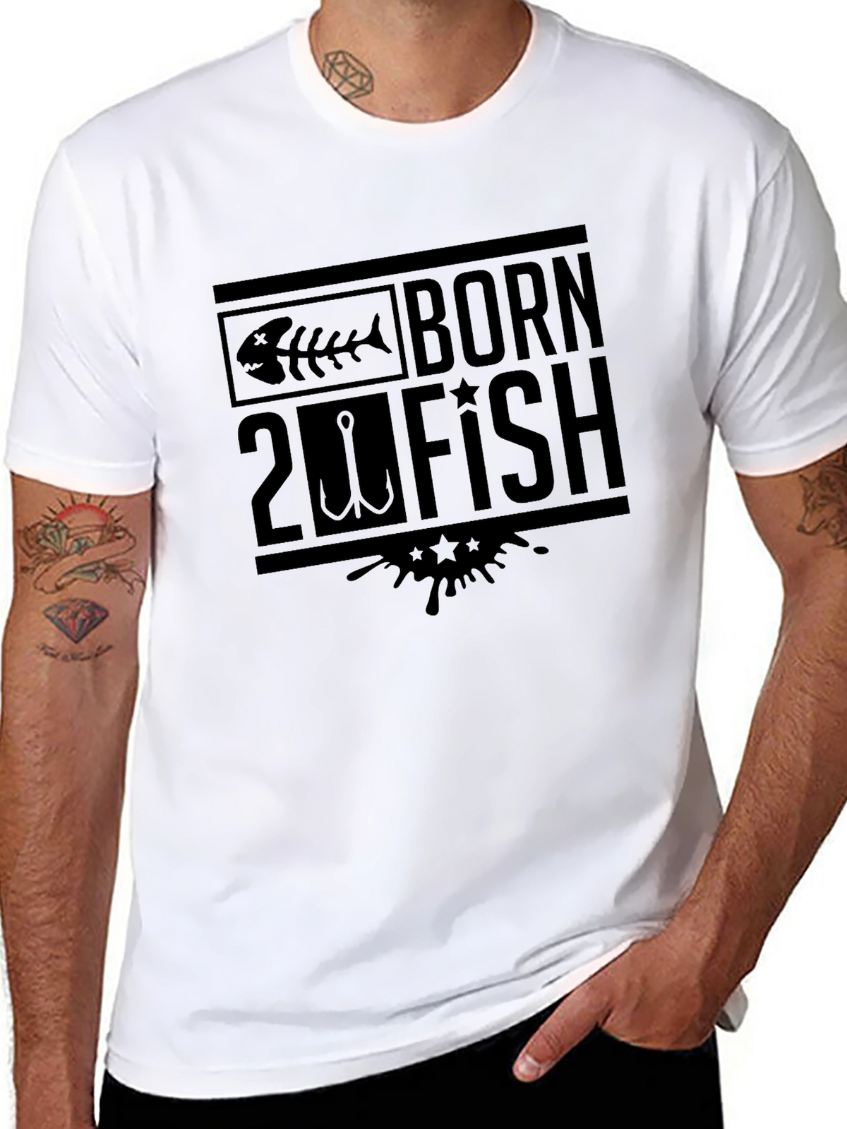 Born 2 Fish T-Shirt - Fishing Enthusiast Tee