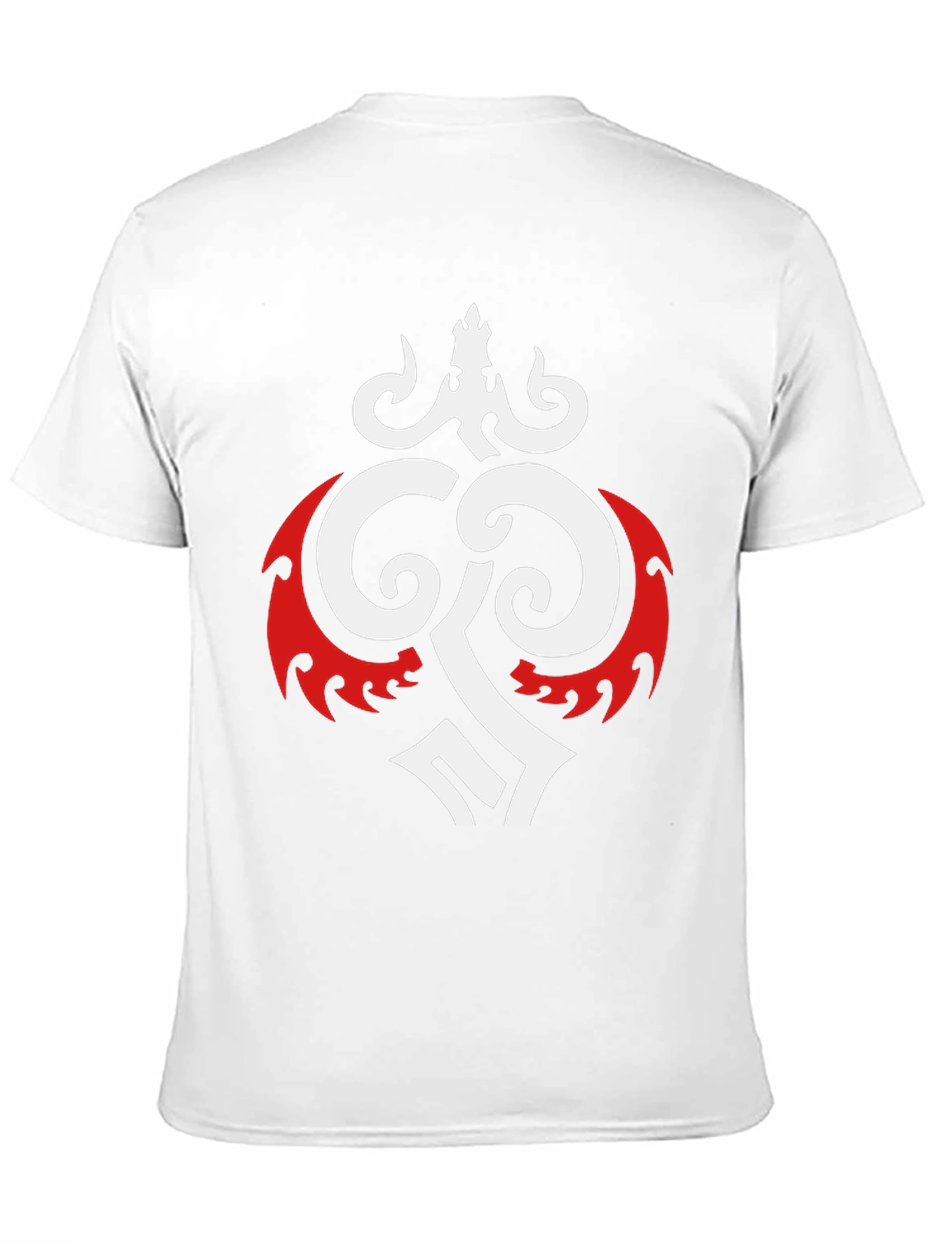 Bold Graphic Tee - Black with Tribal Design