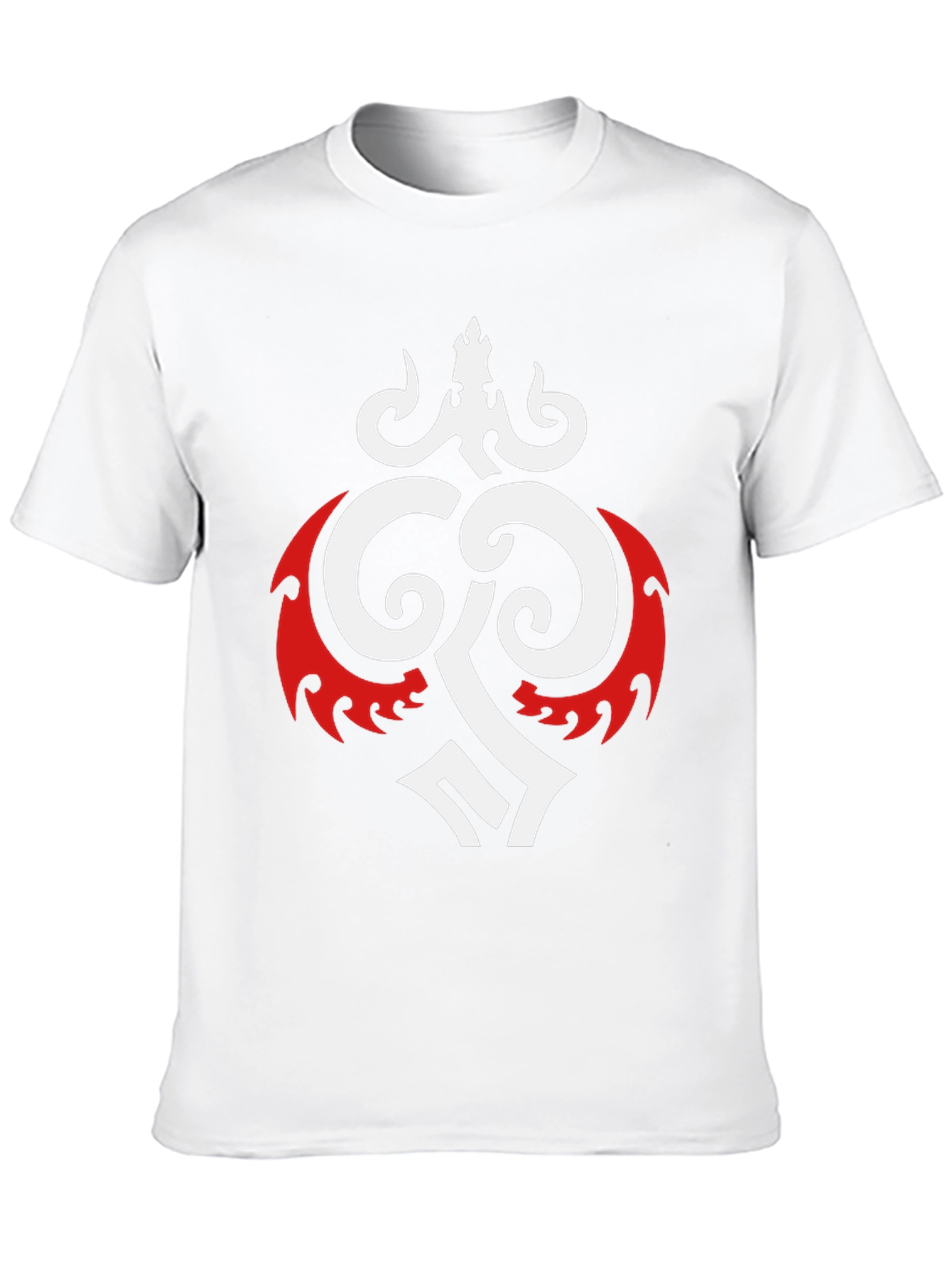 Bold Graphic Tee - Black with Tribal Design
