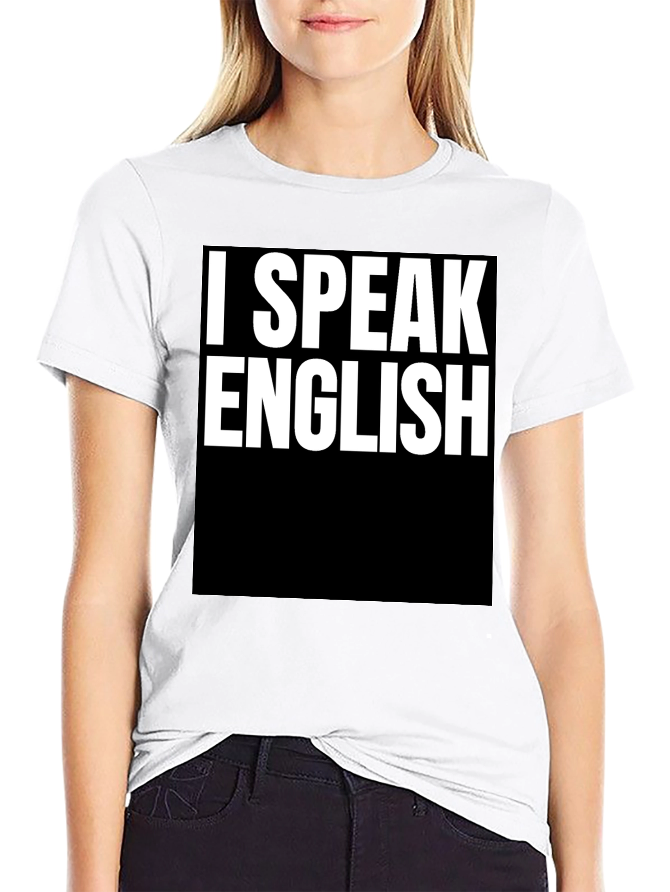 I SPEAK ENGLISH Graphic Tee - Cool Slogan Shirt