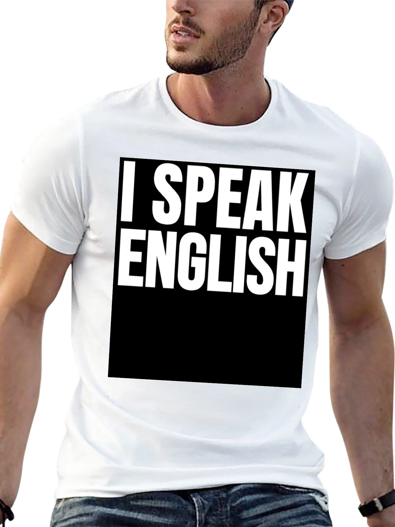 I SPEAK ENGLISH Graphic Tee - Cool Slogan Shirt