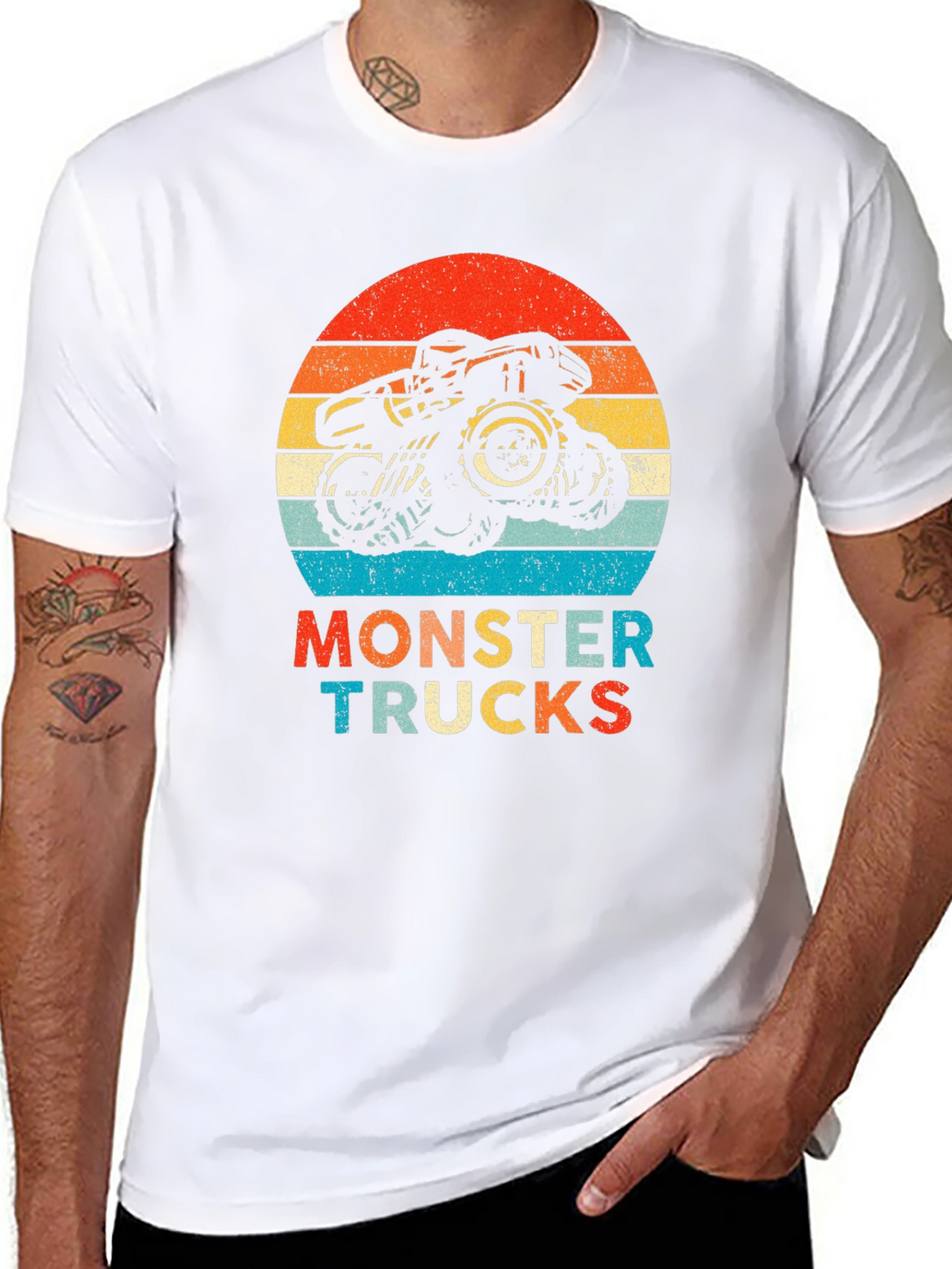 Monster Truck Retro Graphic Tee
